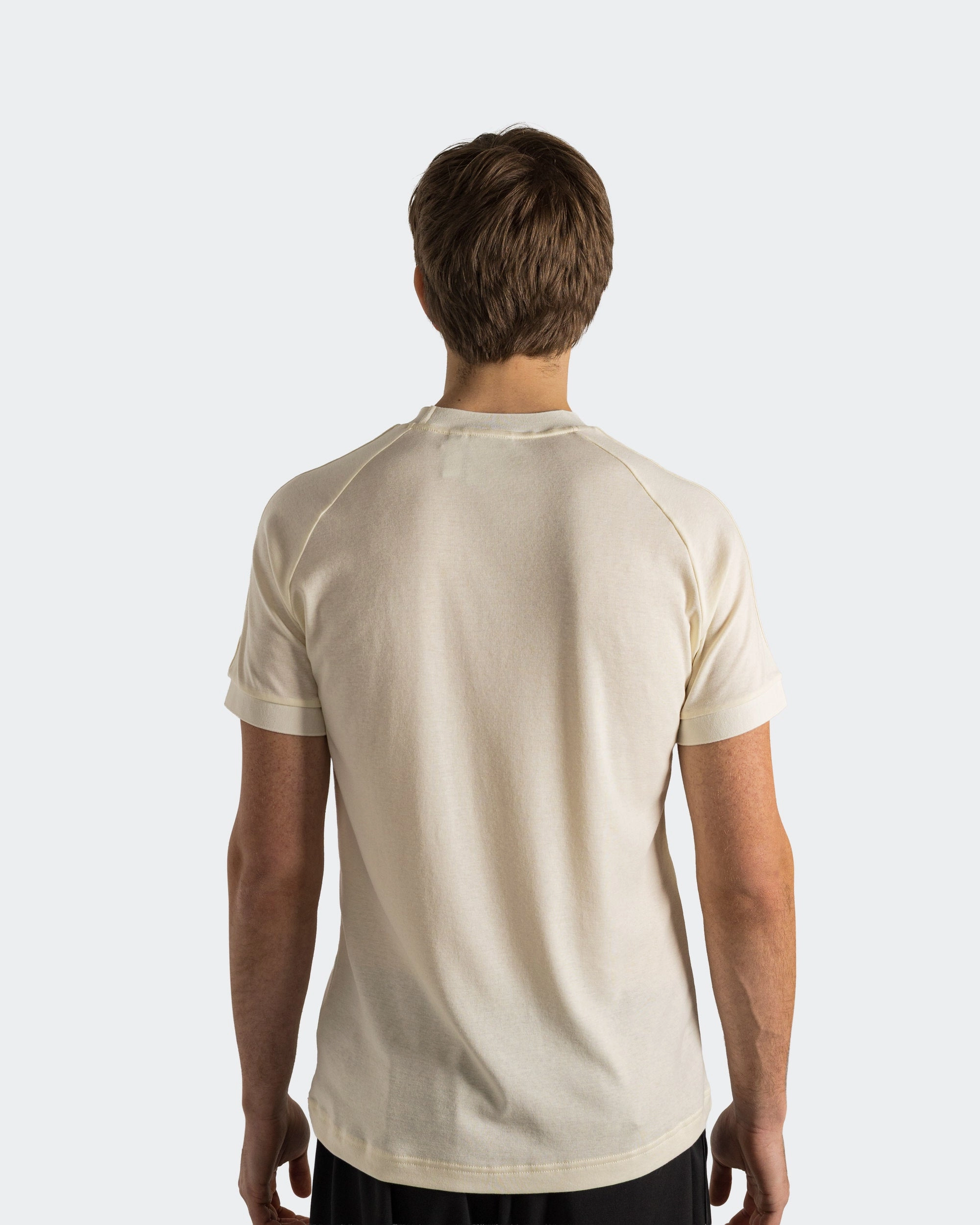 Sleek Fit Rayon blend Cali Tee - Cream White