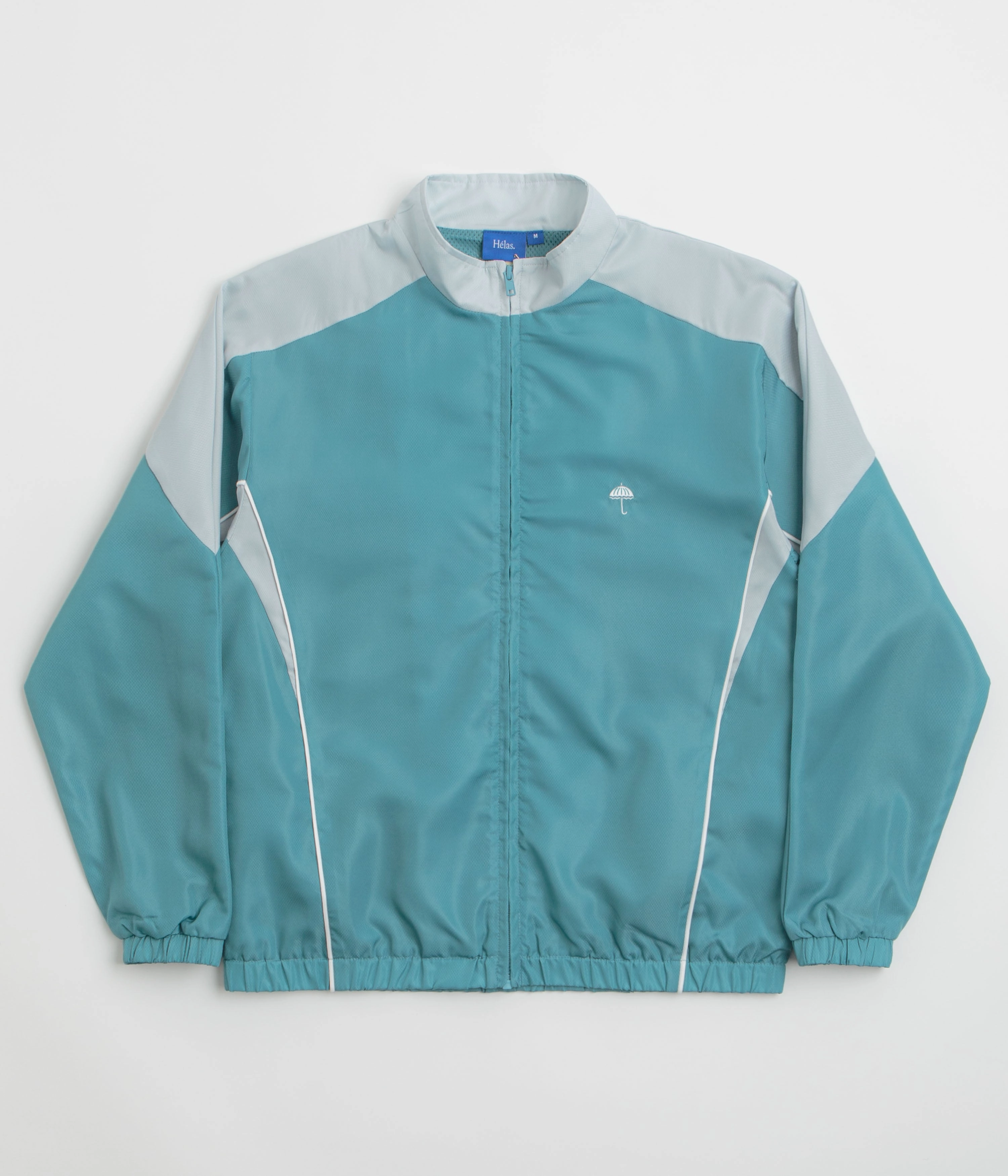 Helas Compete Tracksuit Jacket - Grey / Blue Neutral Style