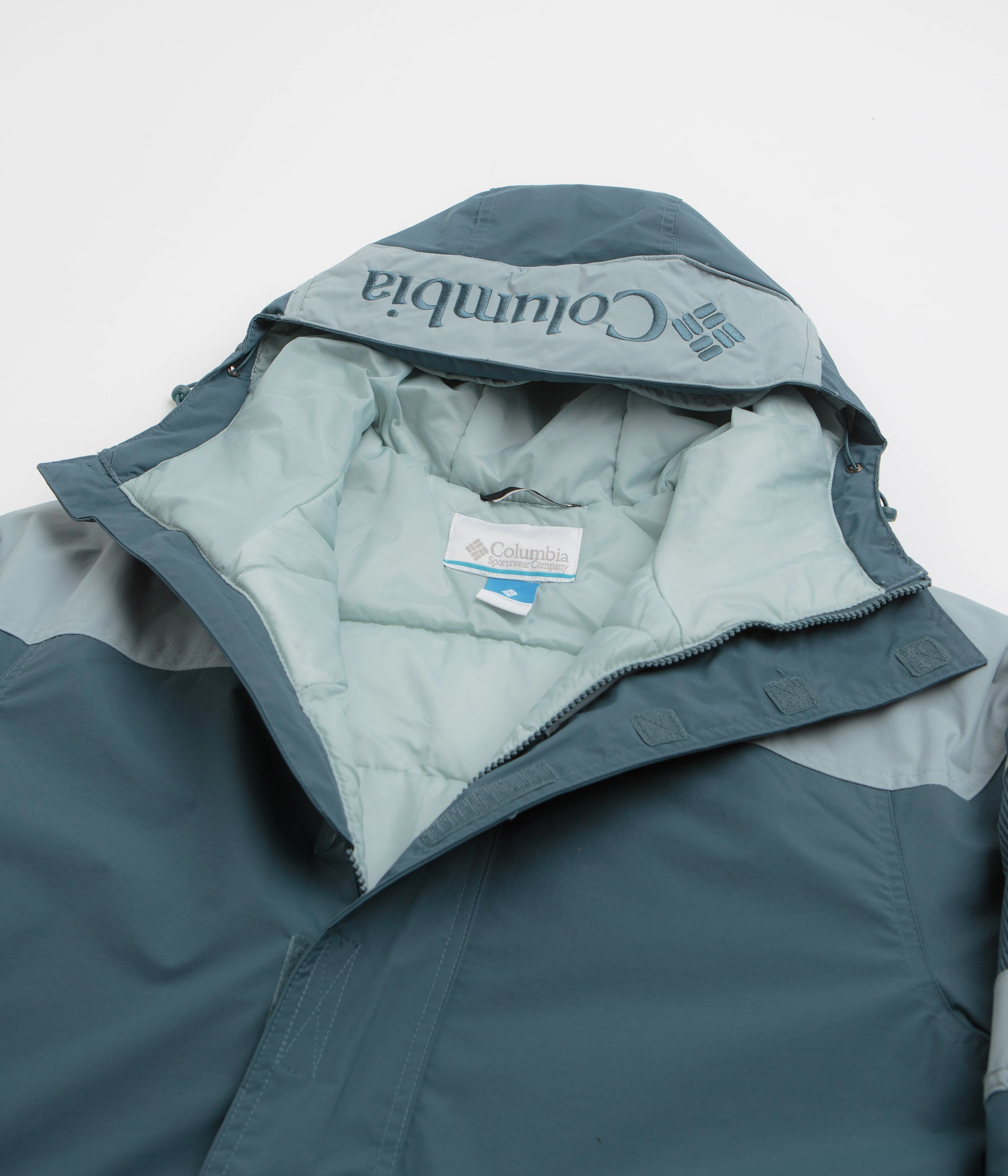 Machine-washable Columbia Challenger II Insulated Pullover Jacket - Everblue / Crushed Blue