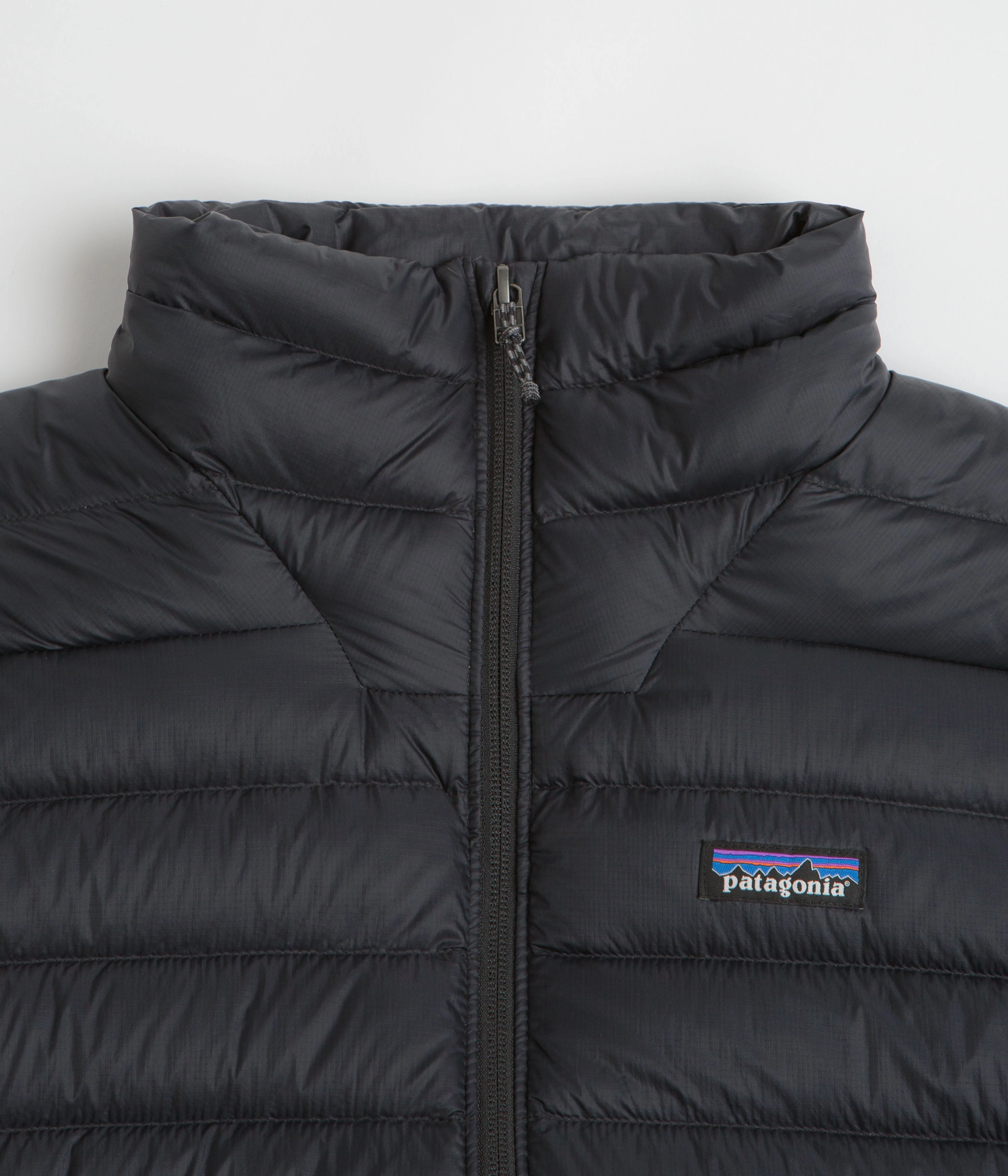 Patagonia Down Sweater Jacket - Black / Black Compression Strap Adjustment Active Edge