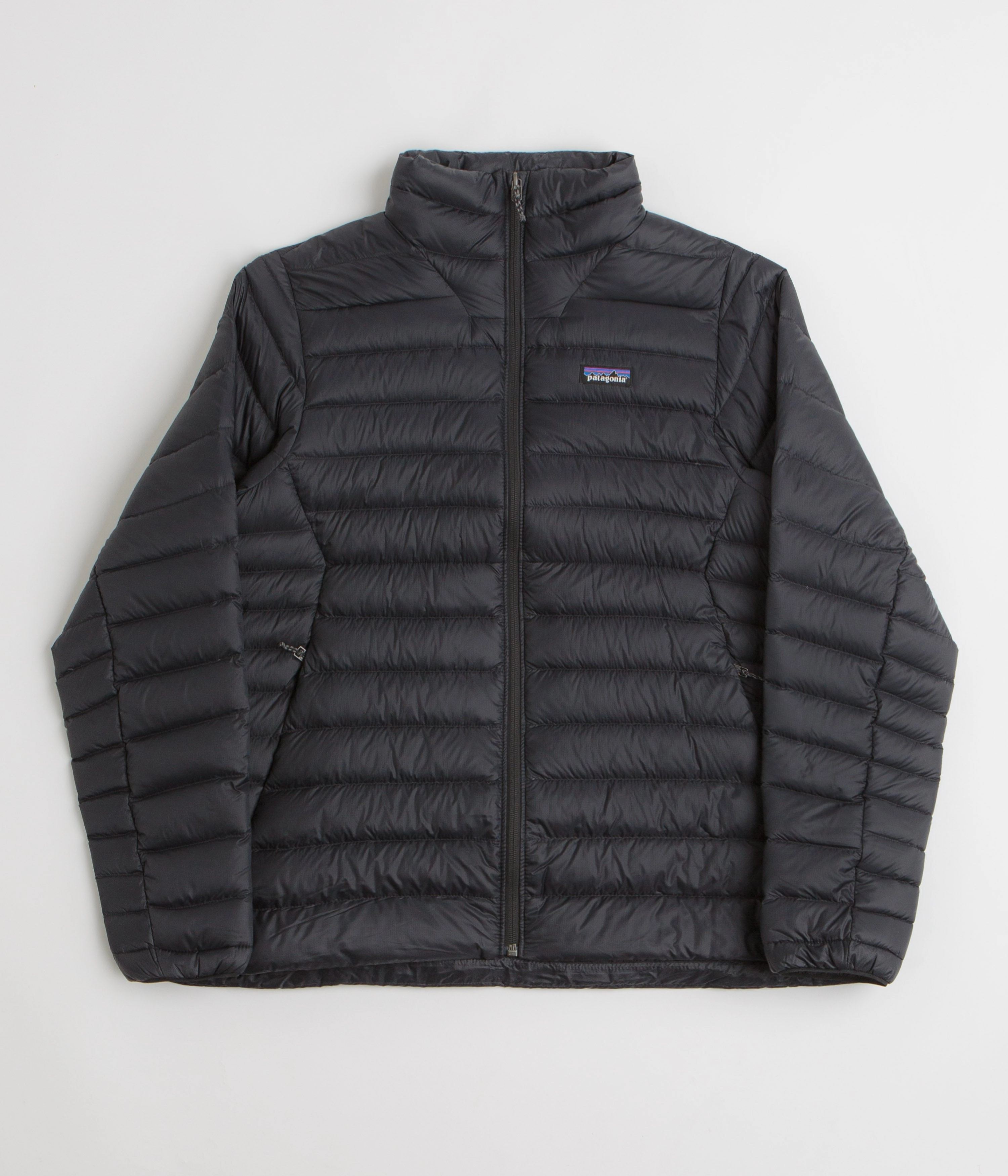 Button Patagonia Down Sweater Jacket - Black / Black