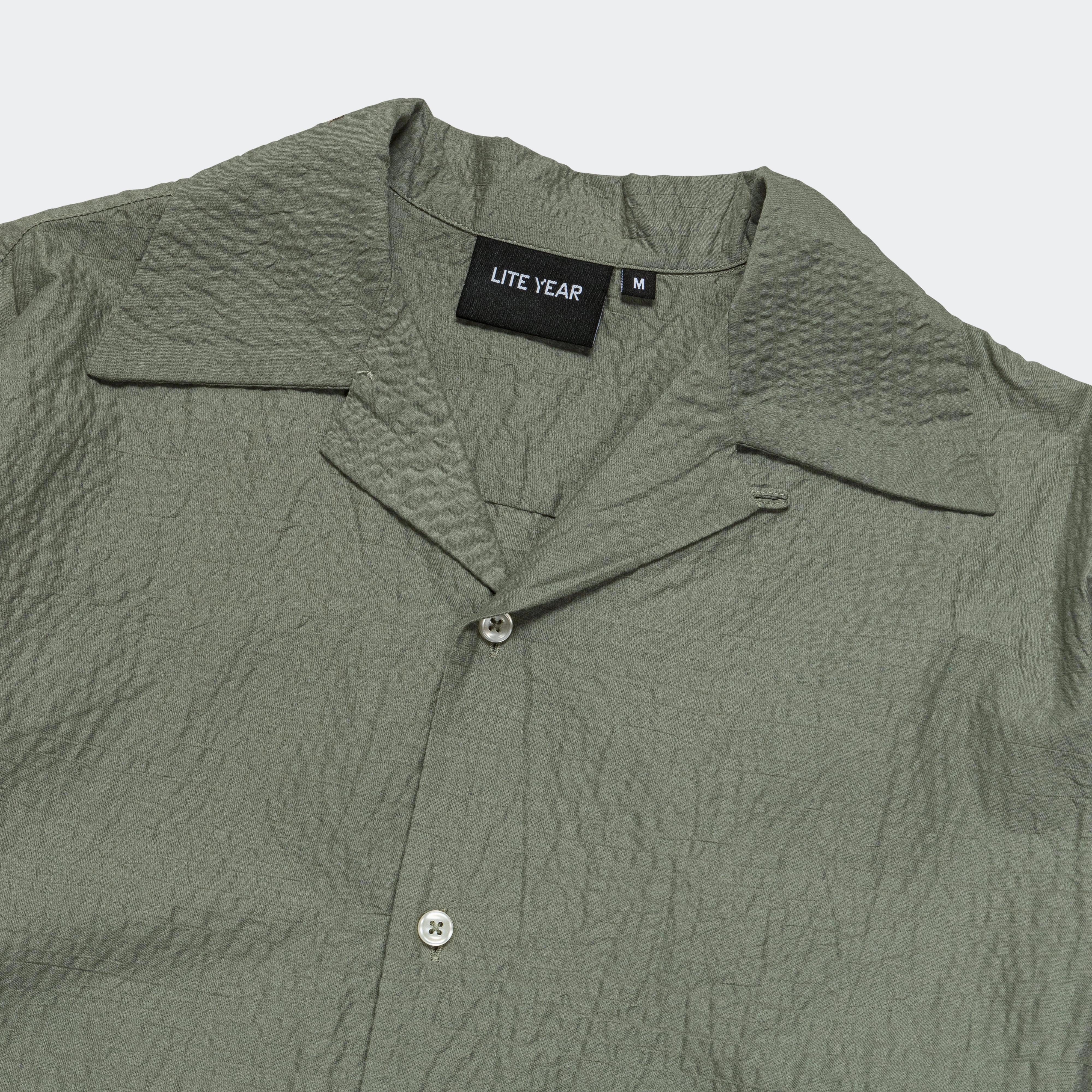 Camp Collar Shirt - Sage Comfortable Wear