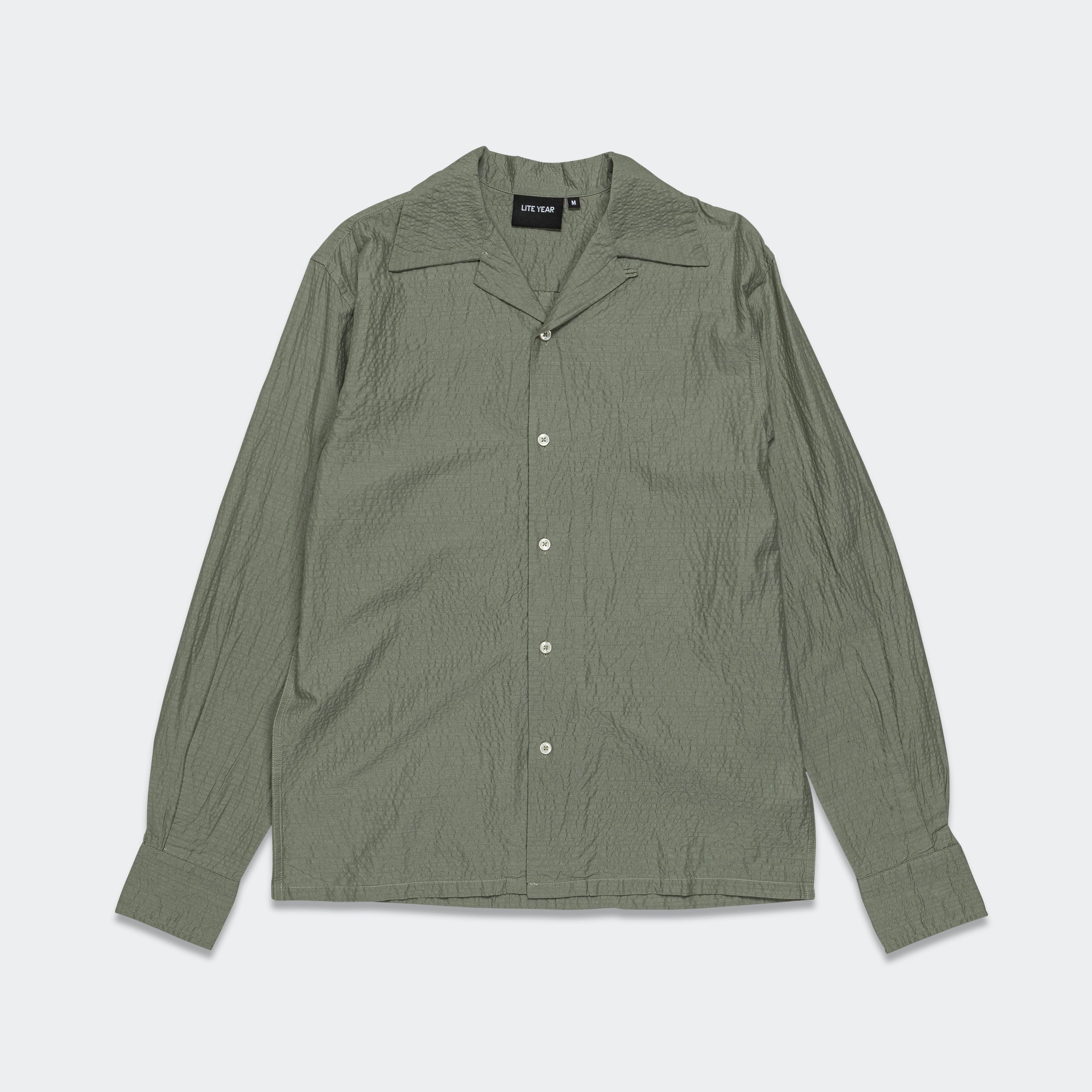 Winter Comfort Camp Collar Shirt - Sage