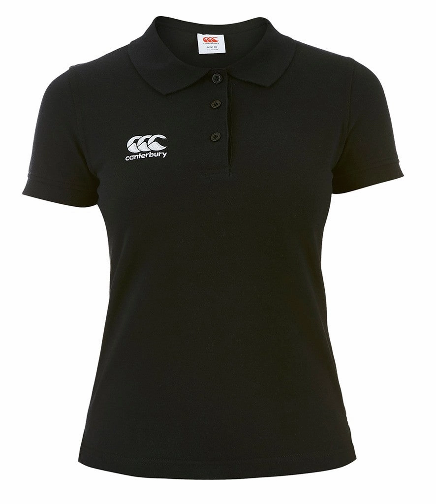 Canterbury Ladies Waimak Pique Polo Shirt | BLACK Performance Wear