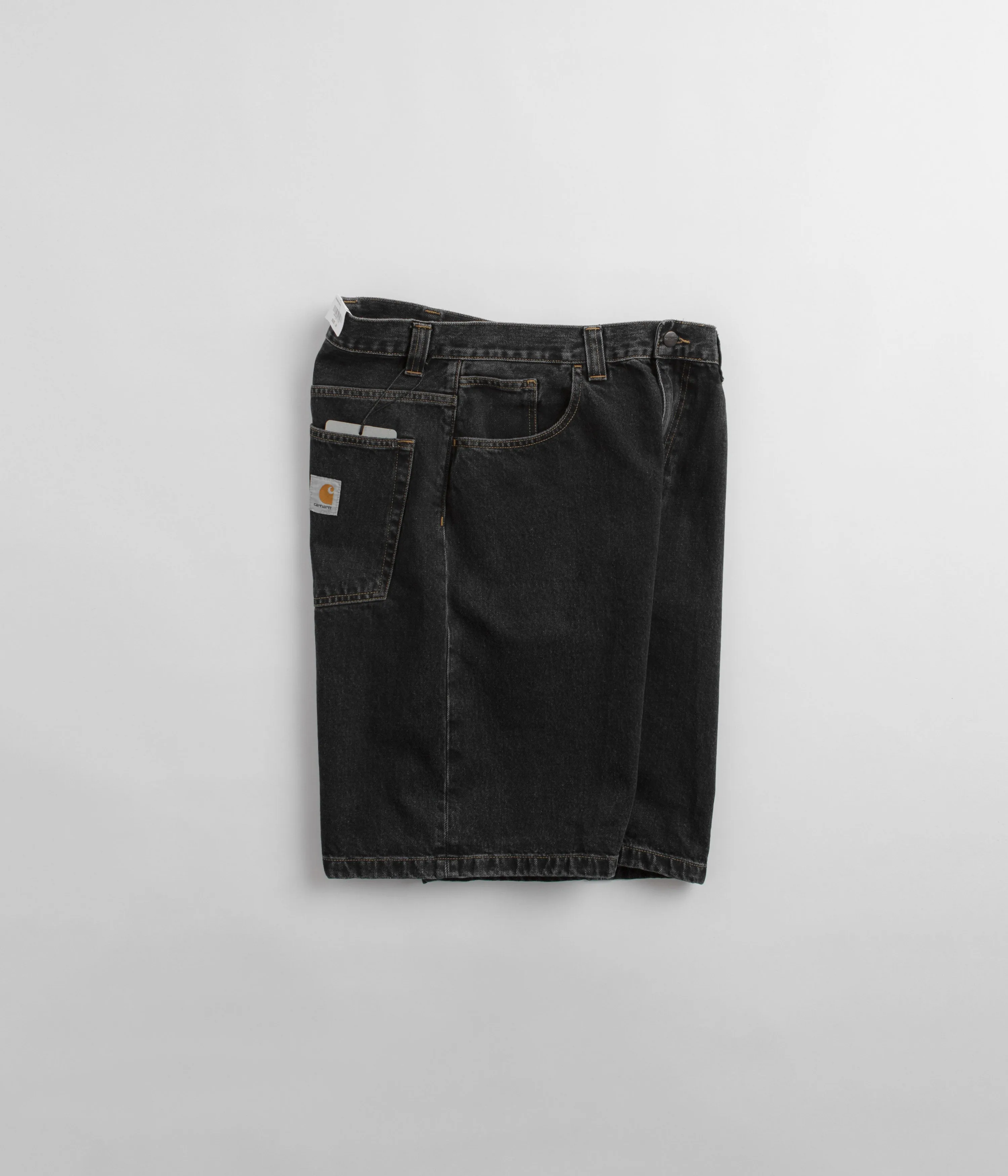 Carhartt Brandon Shorts - Black Stone Wash Versatile Shorts Water Repellent Finish