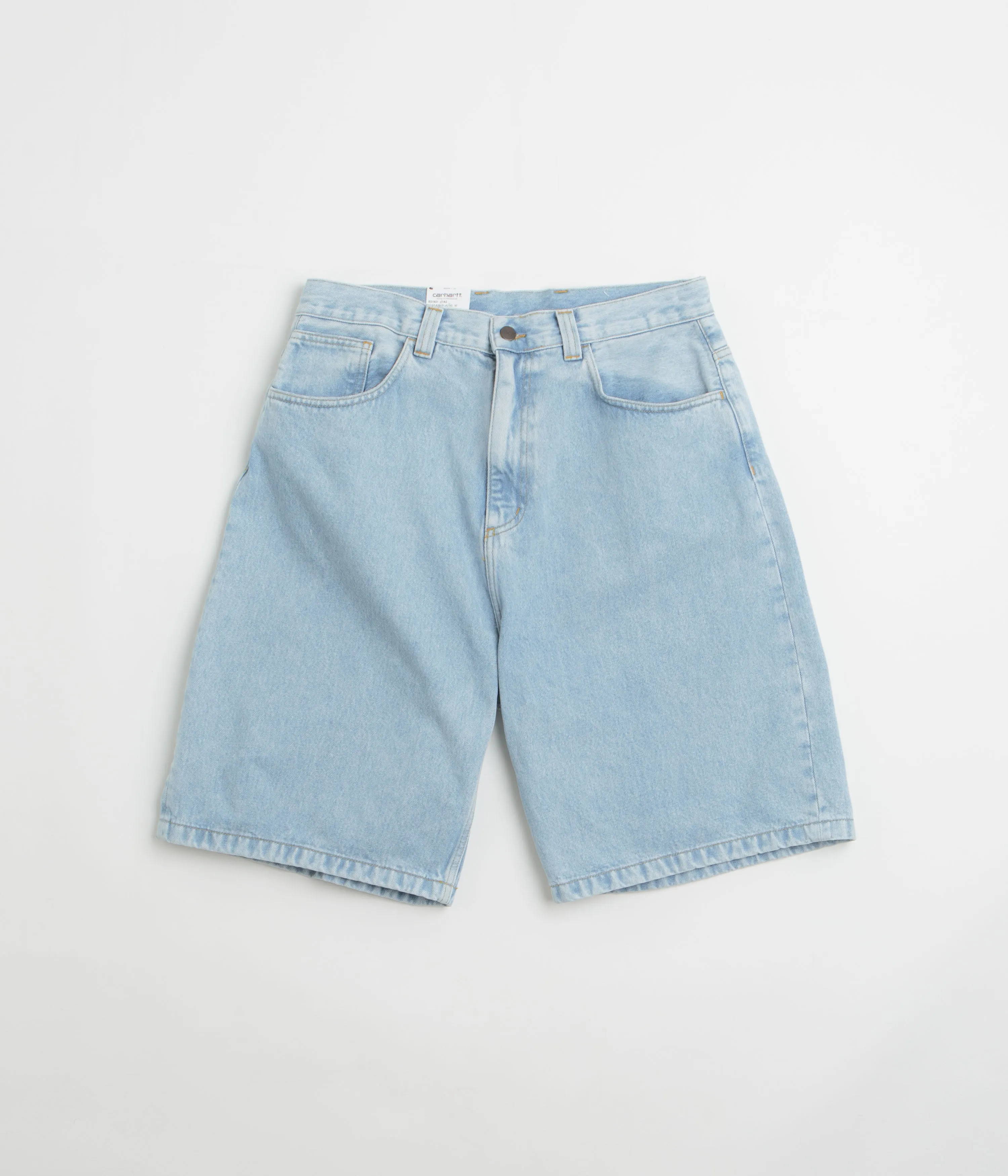 button-down look multiple pockets Carhartt Brandon Shorts - Blue Heavy Stone Bleach
