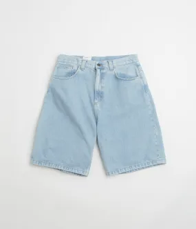 button-down look multiple pockets Carhartt Brandon Shorts - Blue Heavy Stone Bleach
