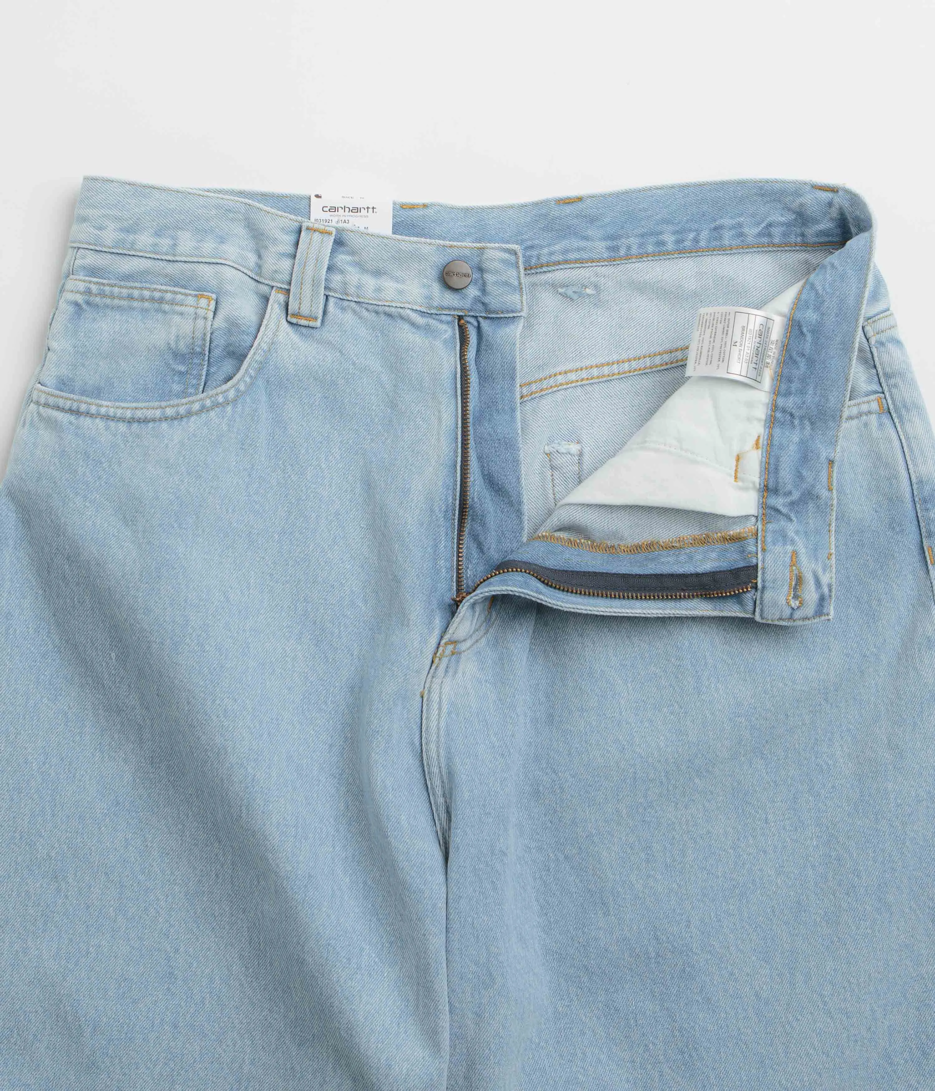 Carhartt Brandon Shorts - Blue Heavy Stone Bleach Limited Edition swim shorts