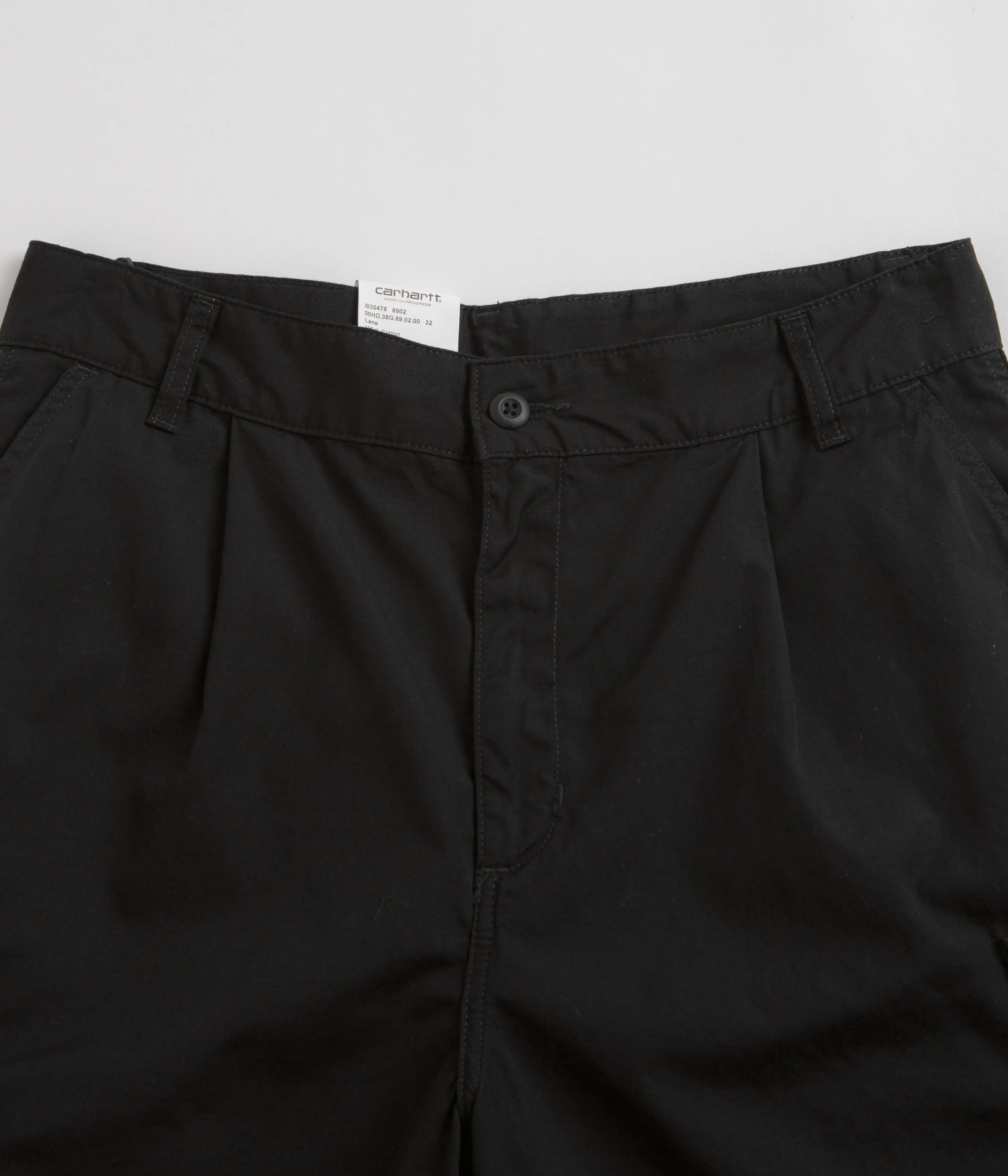 Earth Tones Ventilated Panels Carhartt Cole Cargo Shorts - Rinsed Black
