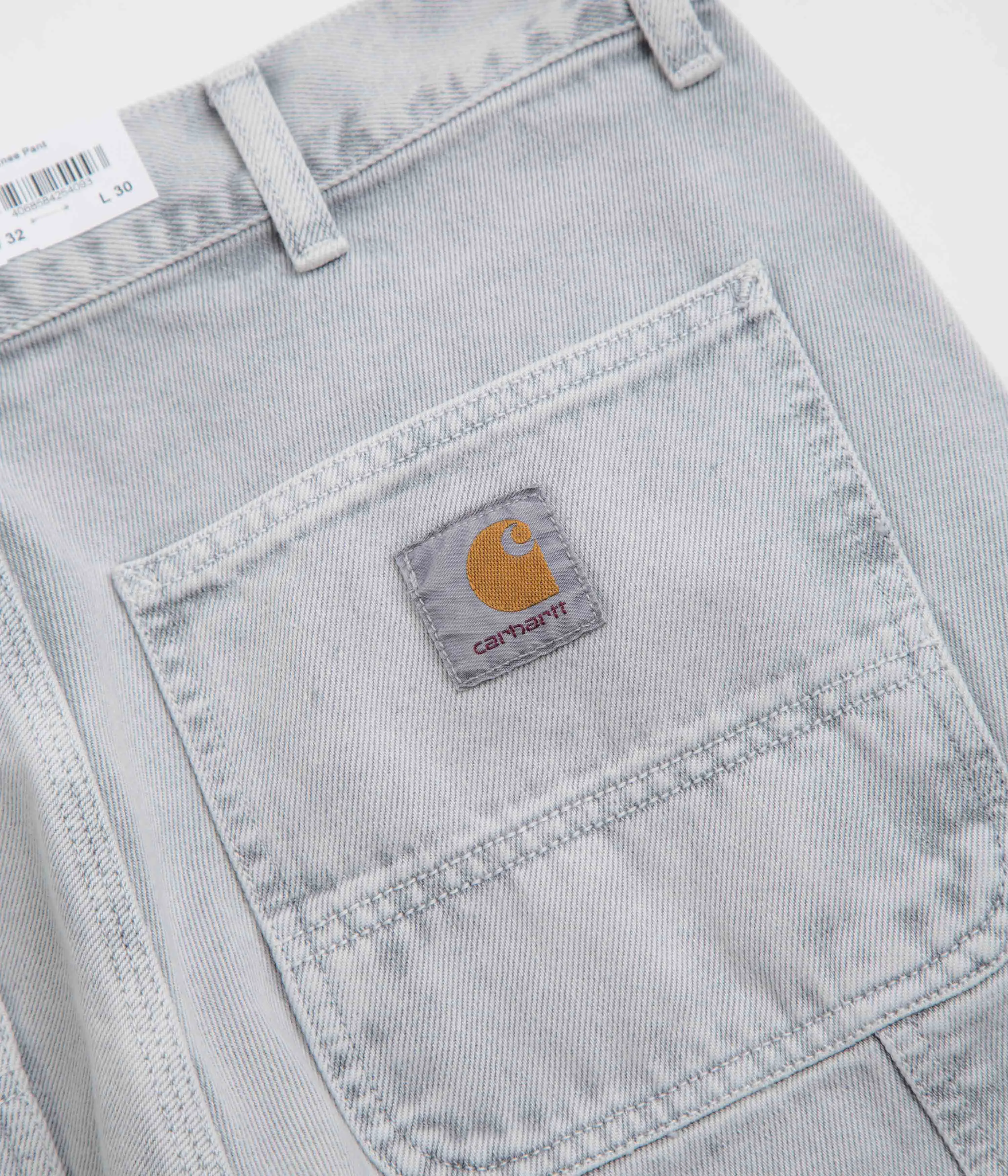 Essential Wear Carhartt Double Knee Denim Pants - Black Chalk Wash