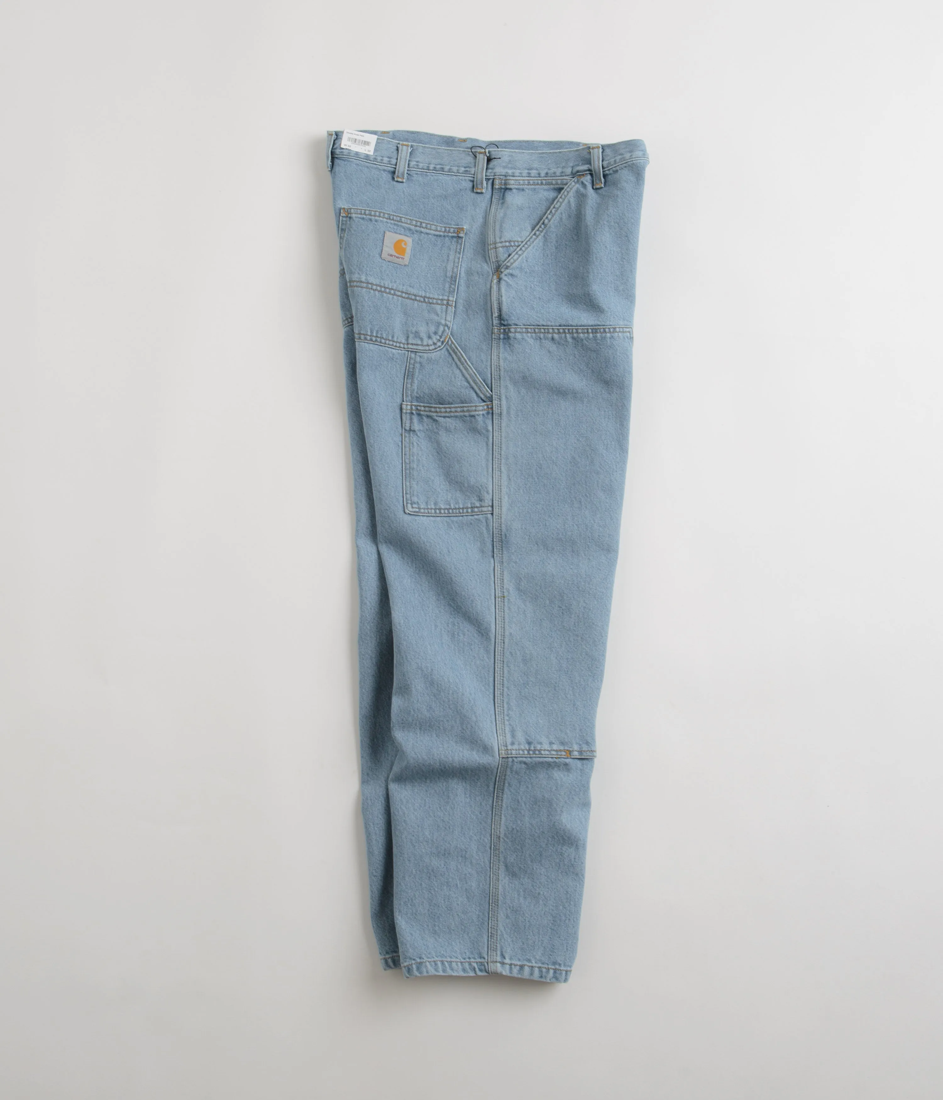 Carhartt Double Knee Denim Pants - Blue Party Look Couple Look Earthy Stretch Unisex Wear Classic Wear