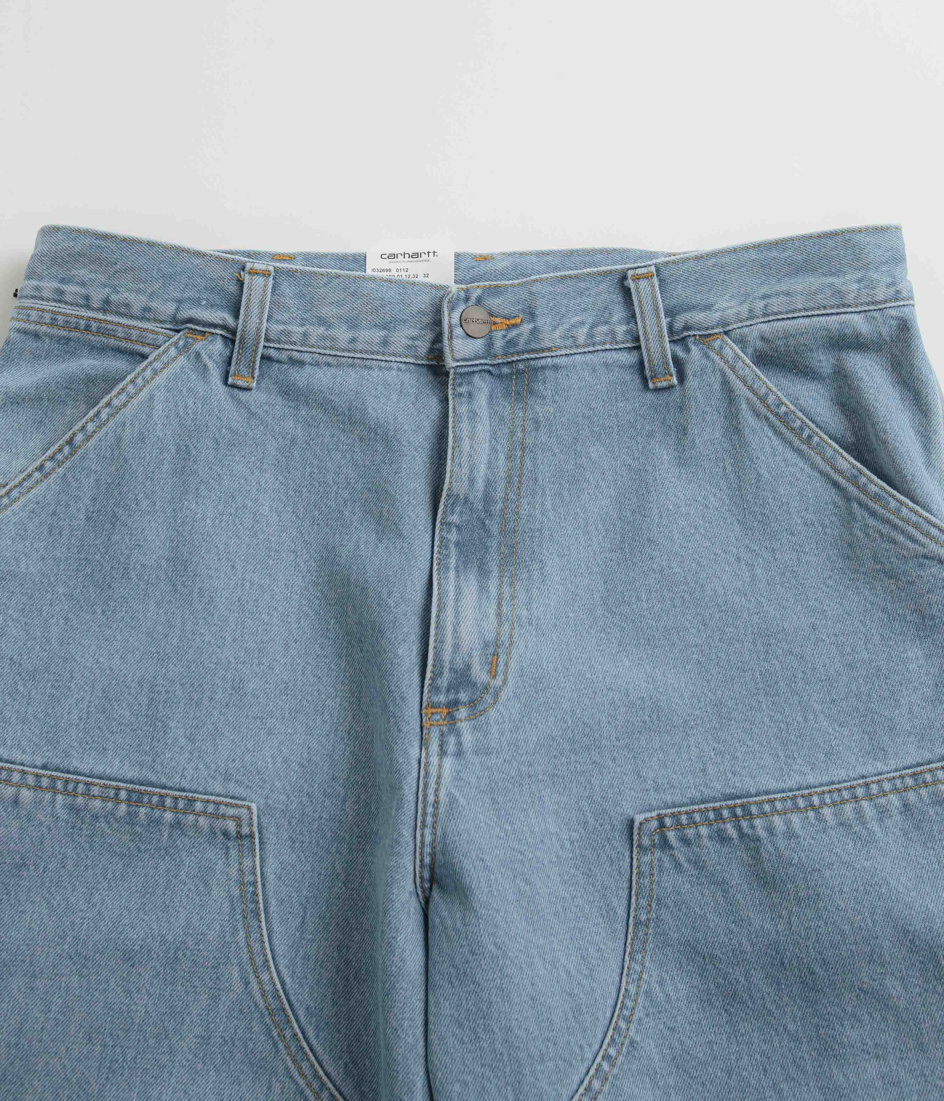 Carhartt Double Knee Denim Pants - Blue Clean Fashion