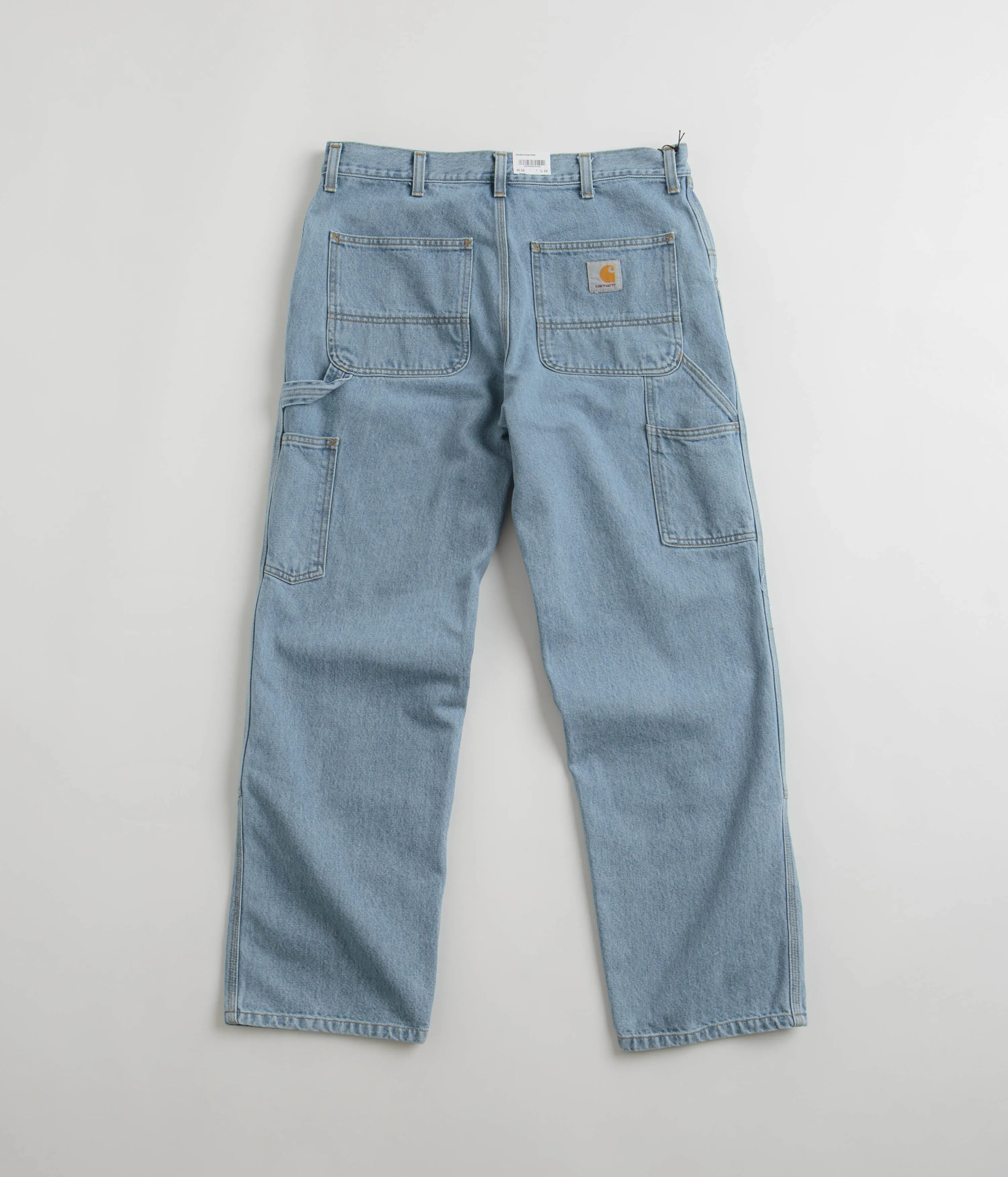 Carhartt Double Knee Denim Pants - Blue Party Look Classic Wear