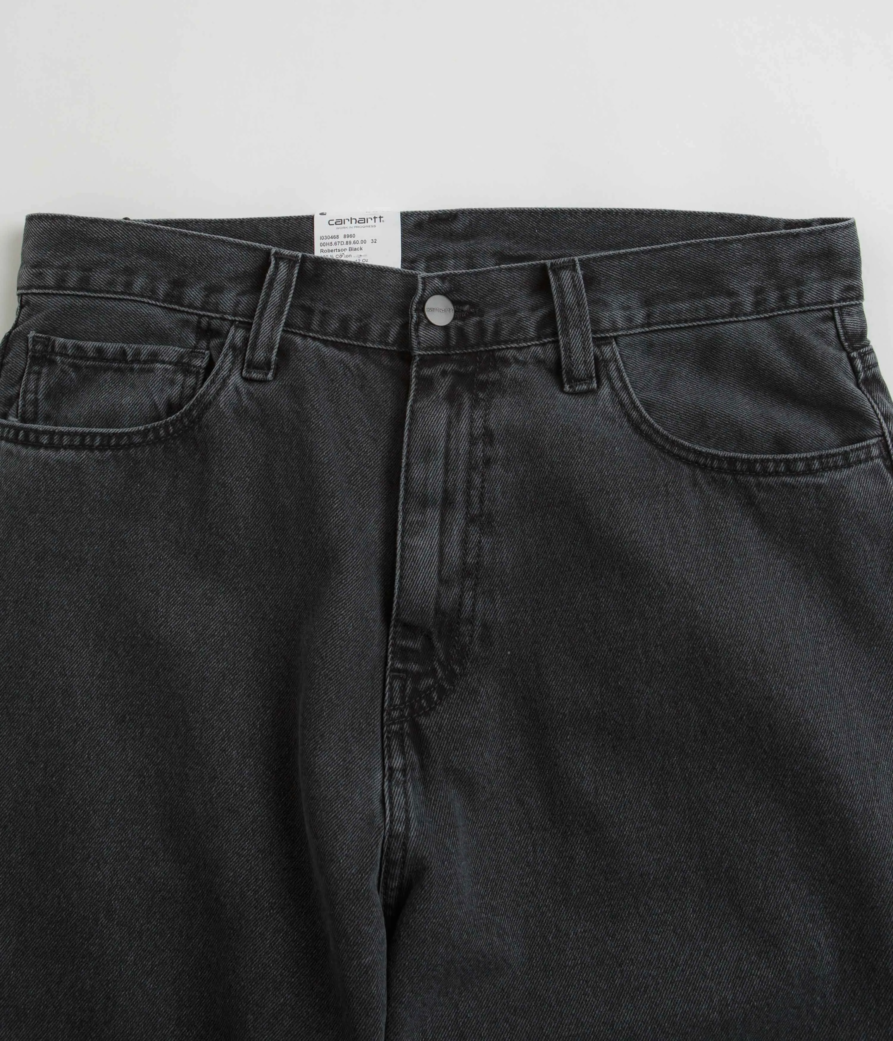 Minimal Look Carhartt Landon Pants - Black Heavy Stone Washed