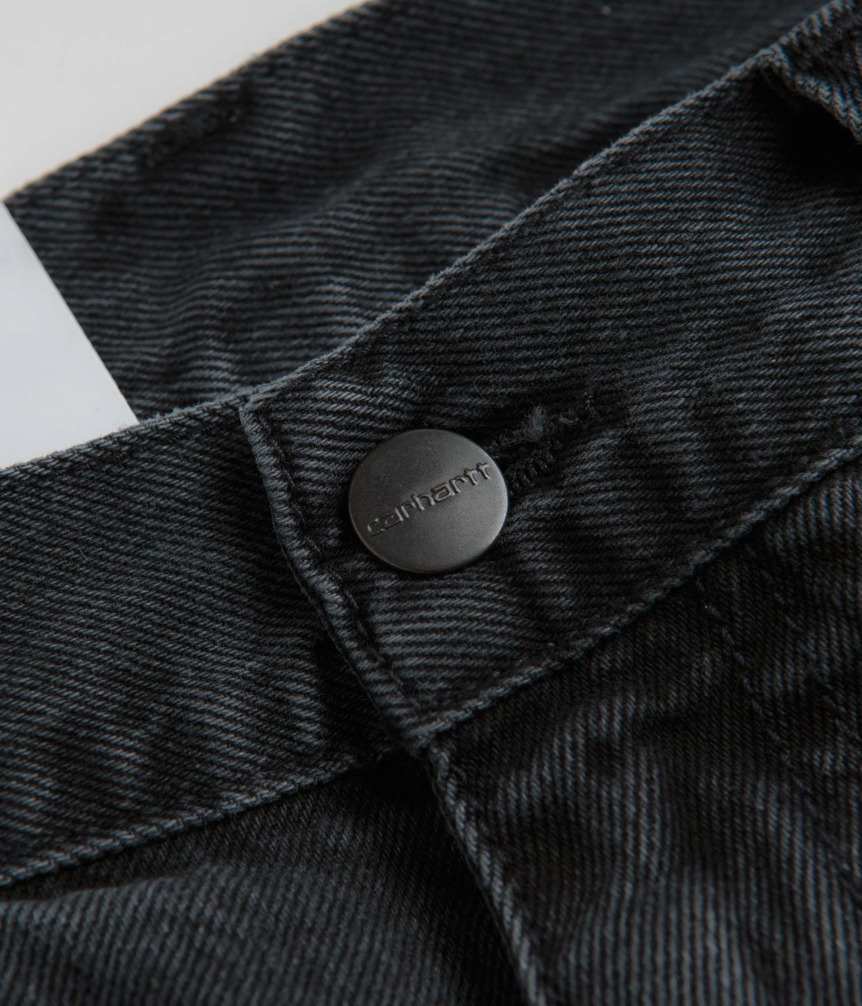 Festival Outfit Comfy Easy Fit Carhartt Landon Pants - Black Heavy Stone Washed