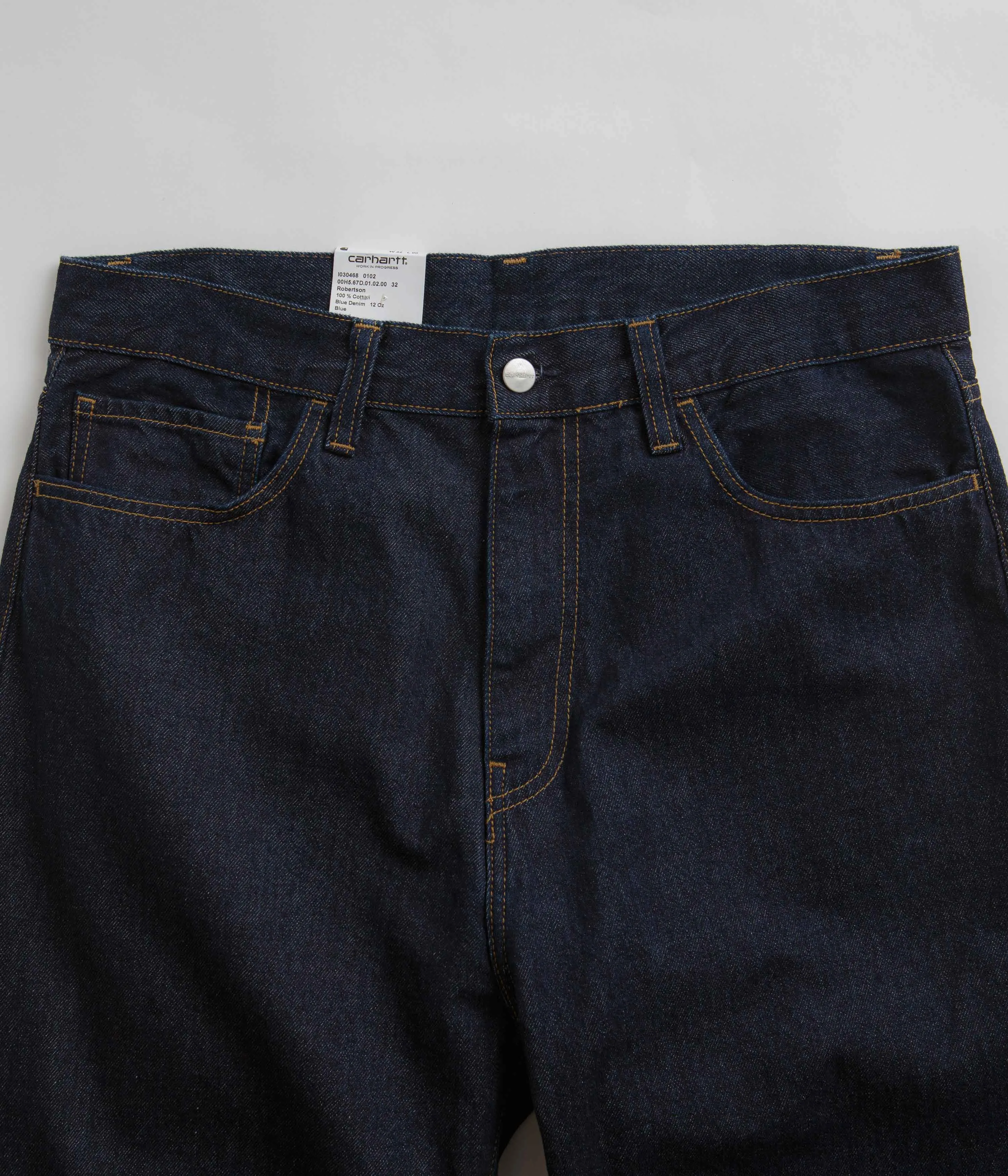 Festival Outfit Comfy Lightweight Morning Stroll Durable Carhartt Landon Pants - Blue Rinsed