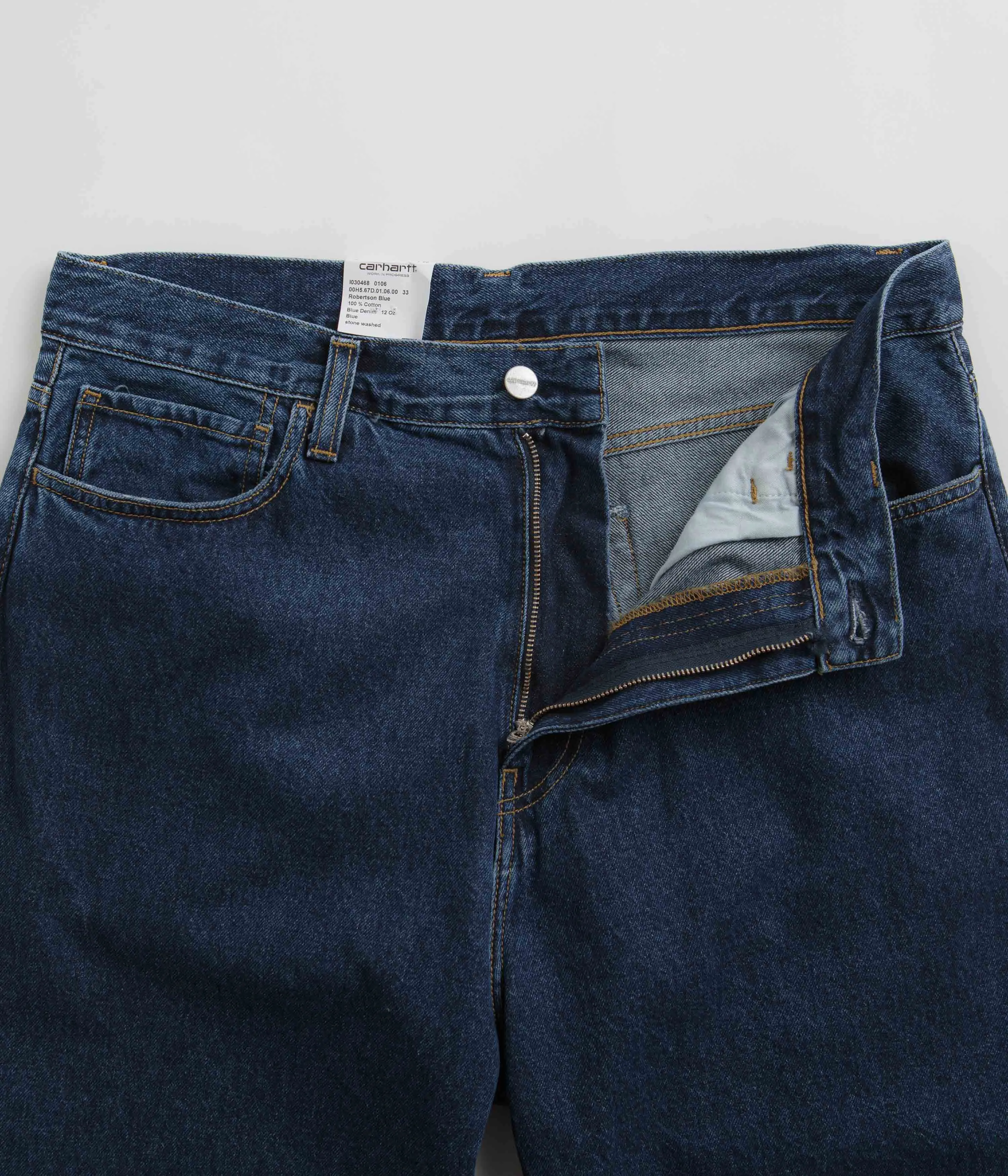 No Gap Waistband Neutral Outfit Carhartt Landon Pants - Blue Stone Washed