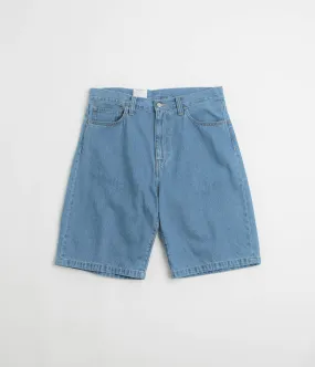 Wrinkle Free Weave Carhartt Landon Shorts - Blue Heavy Stone Wash