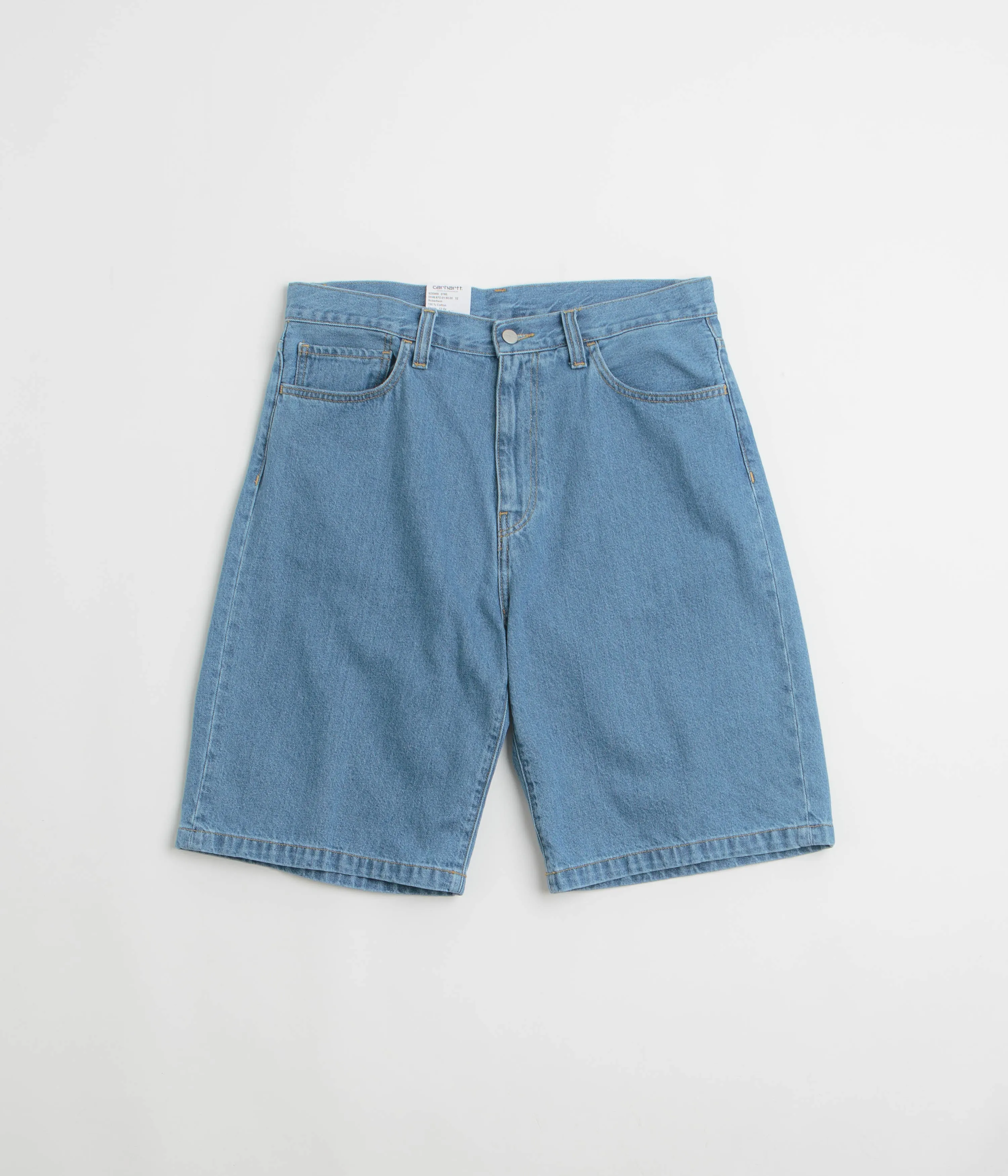 Wrinkle Free Weave Carhartt Landon Shorts - Blue Heavy Stone Wash