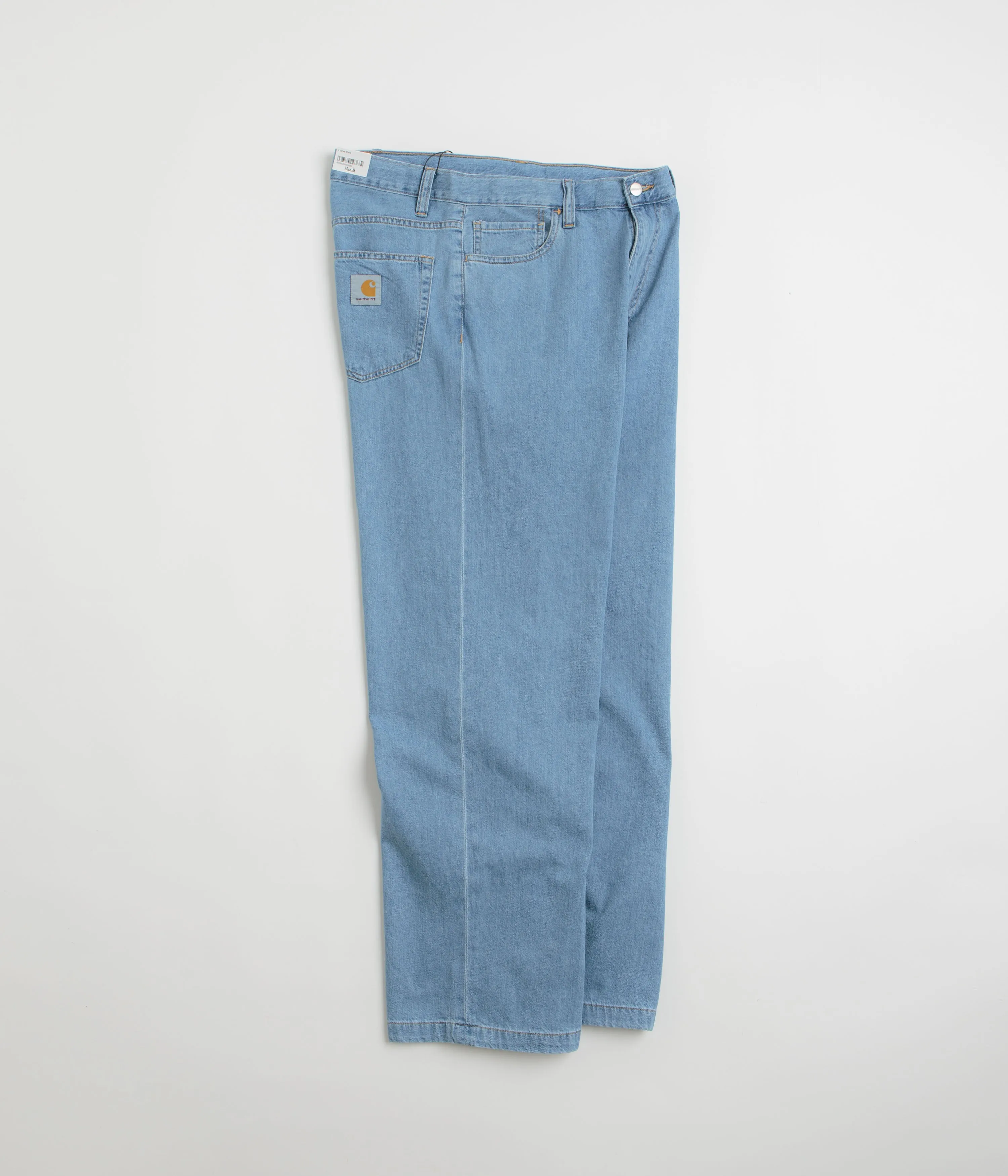 Carhartt Lucas Pants - Blue Bleached Acid Wash Effect Artist Vibe Premium