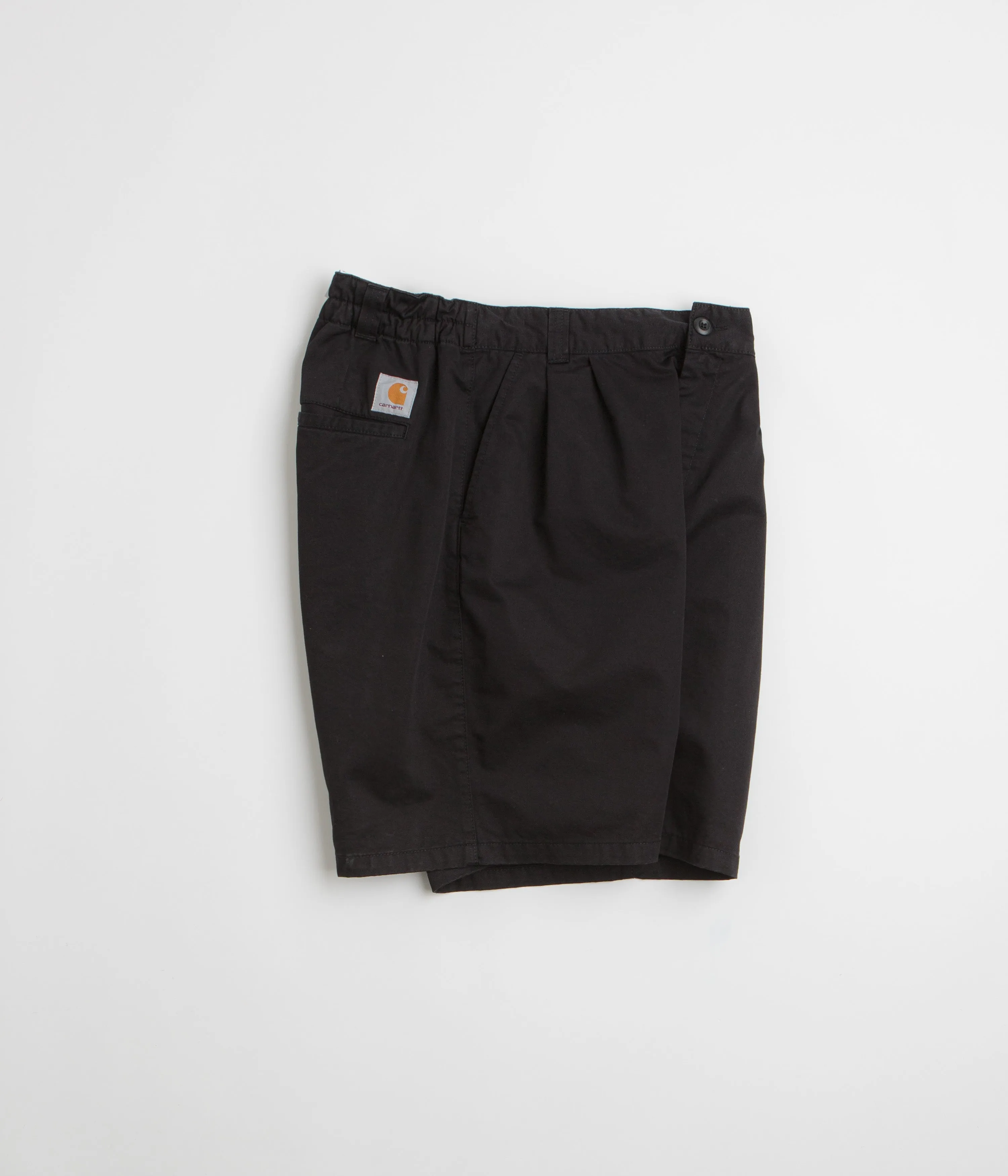 Carhartt Marv Shorts - Black Simple Fit Port Pocket Design
