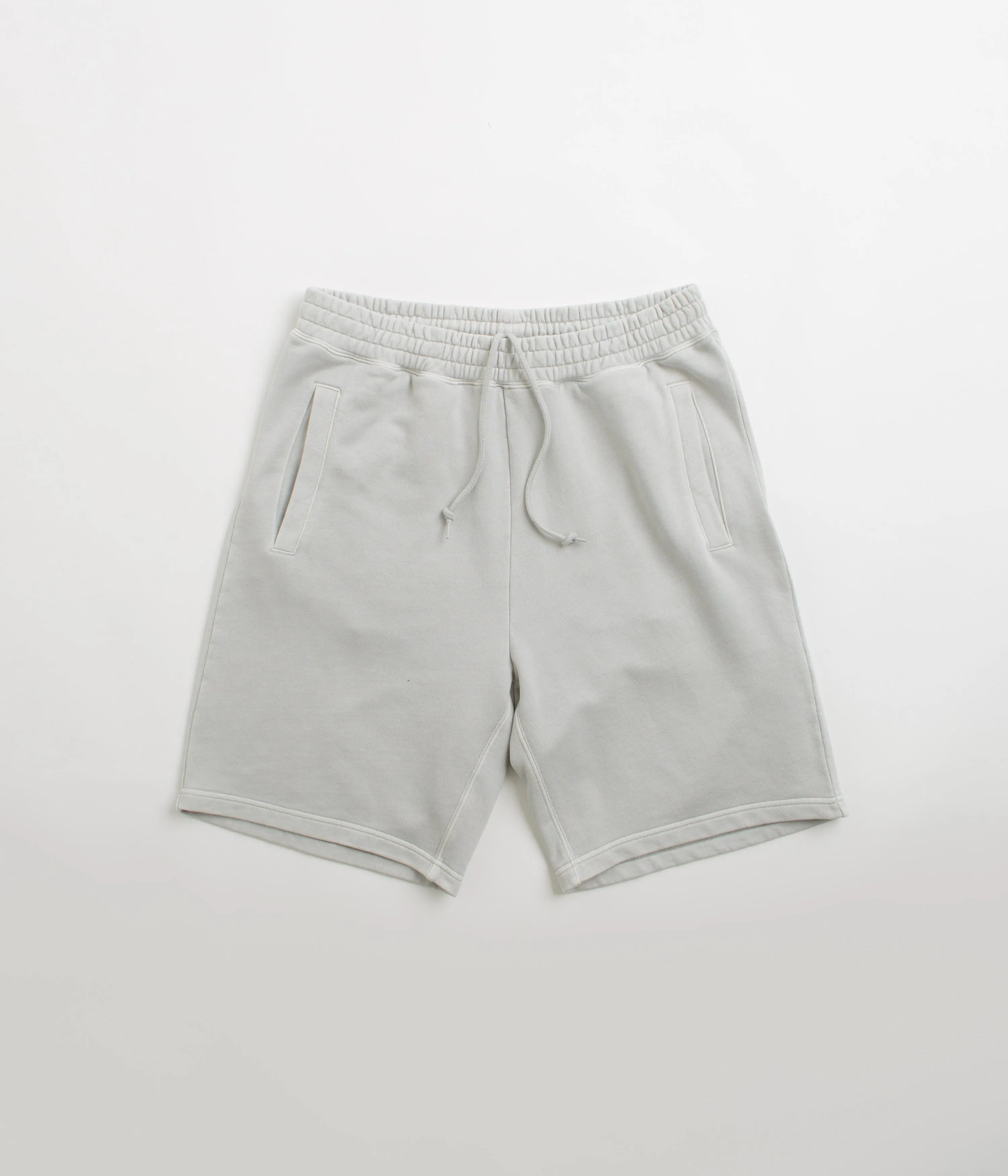 Carhartt Nelson Sweat Shorts - Sonic Silver Non Binding Leg Openings Easy Adjust Drawcord