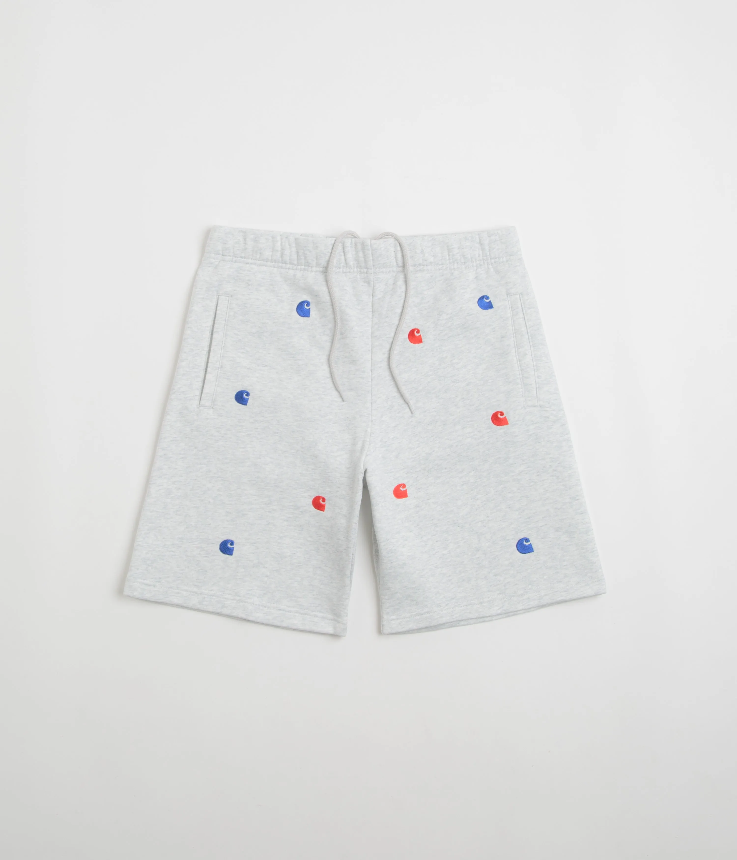 Carhartt Seek Sweat Shorts - Ash Heather WideLegOpening elastic waistband
