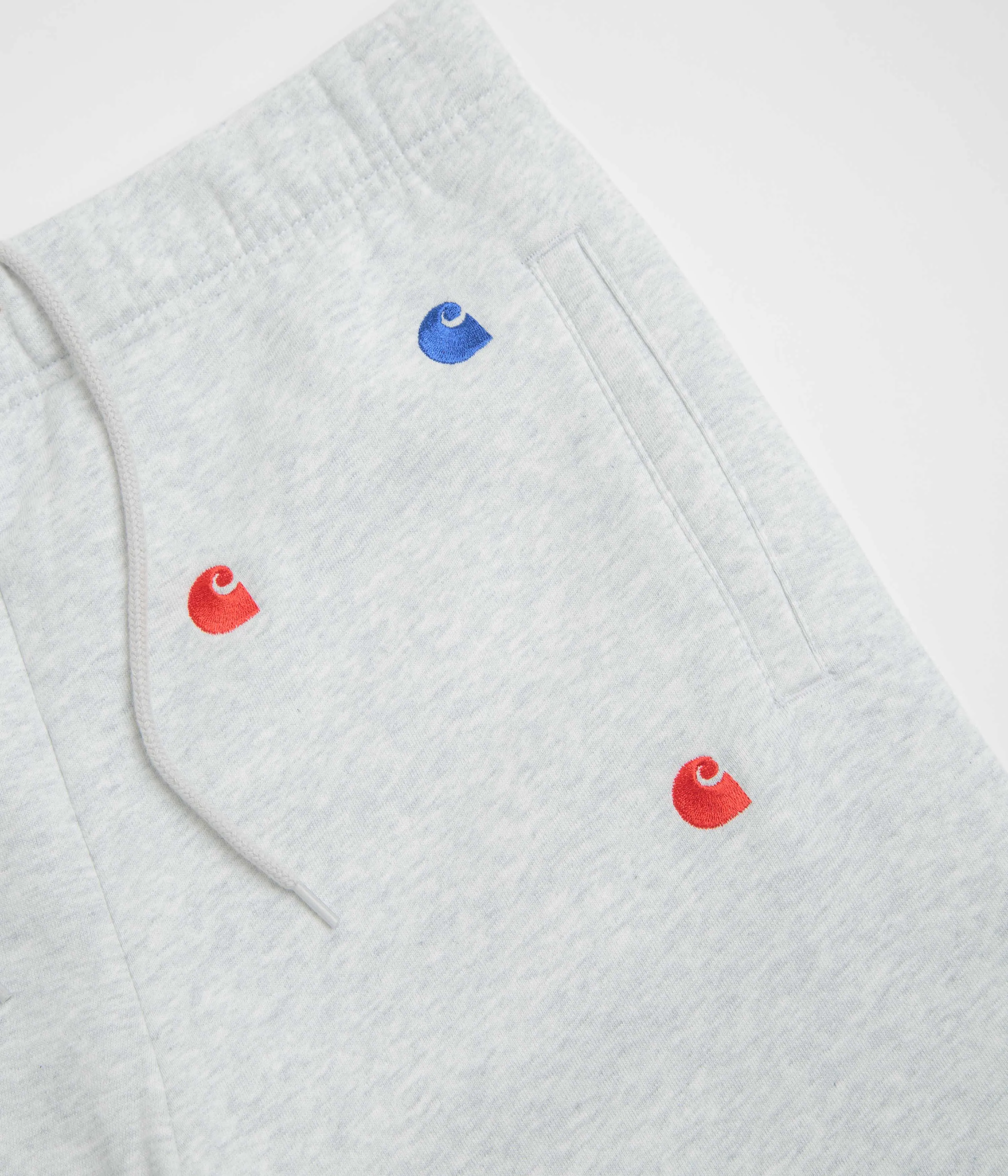 desert style Back pockets Carhartt Seek Sweat Shorts - Ash Heather