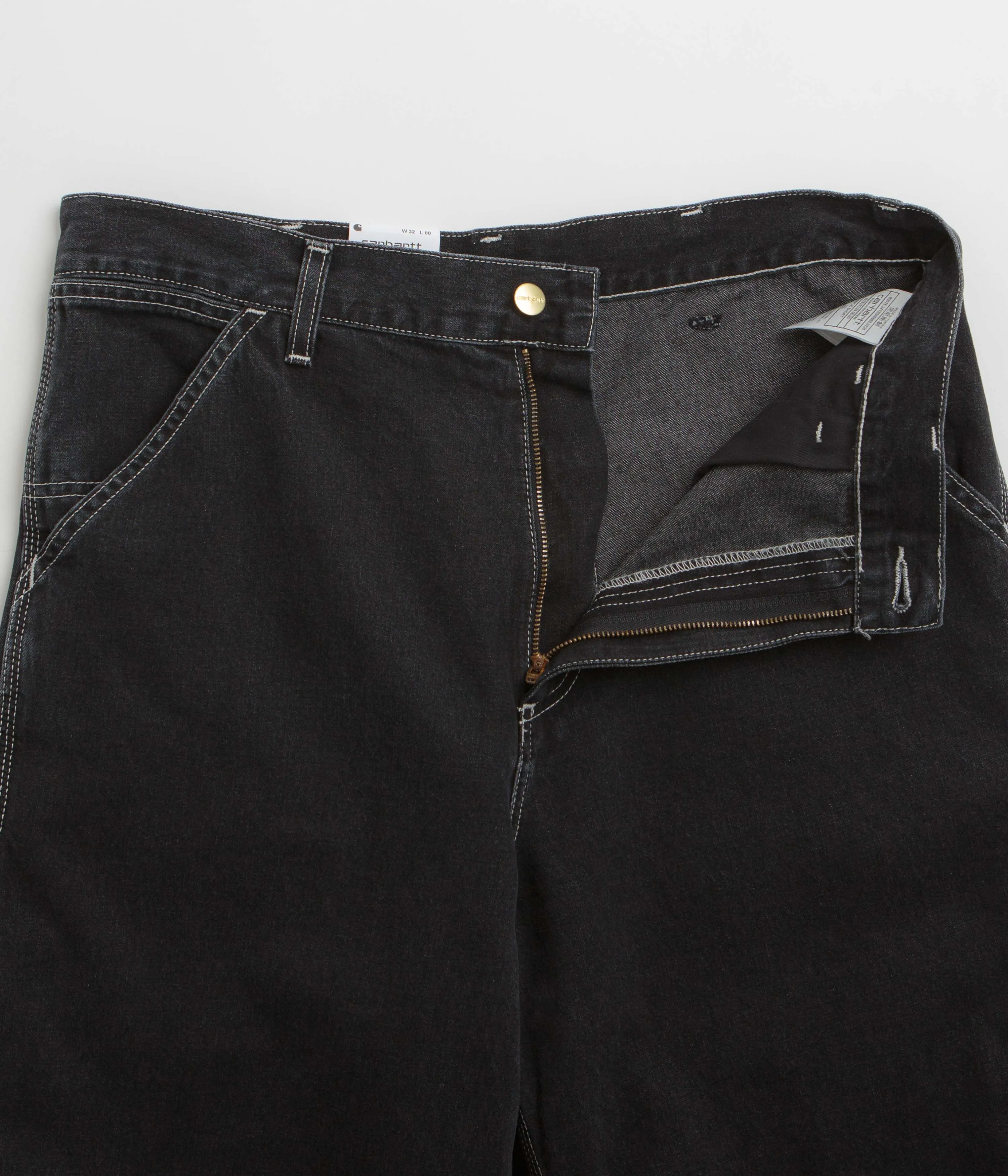 HighBackRise Carhartt Simple Shorts - Black Stone Washed