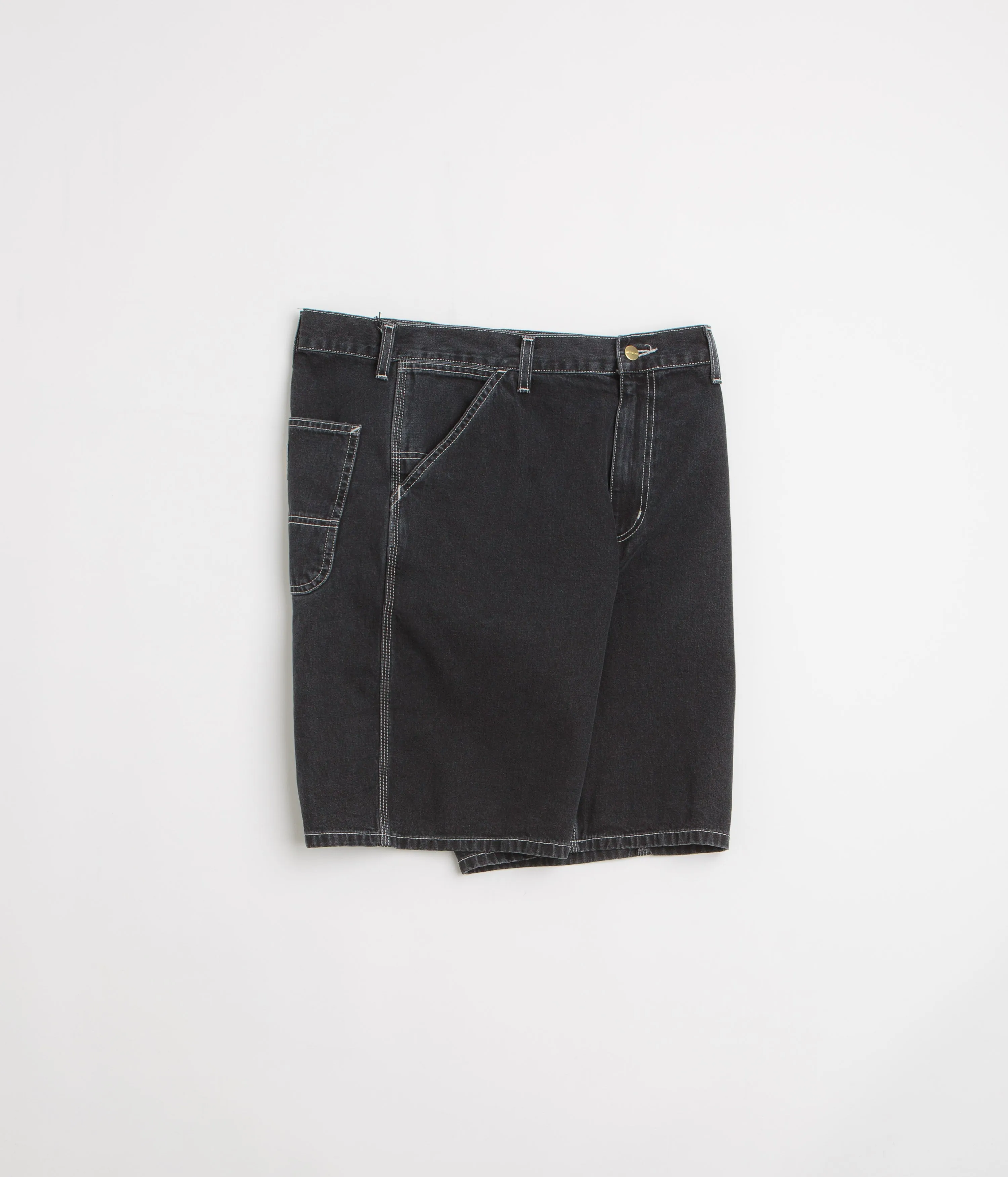 RipstopMaterial Carhartt Simple Shorts - Black Stone Washed
