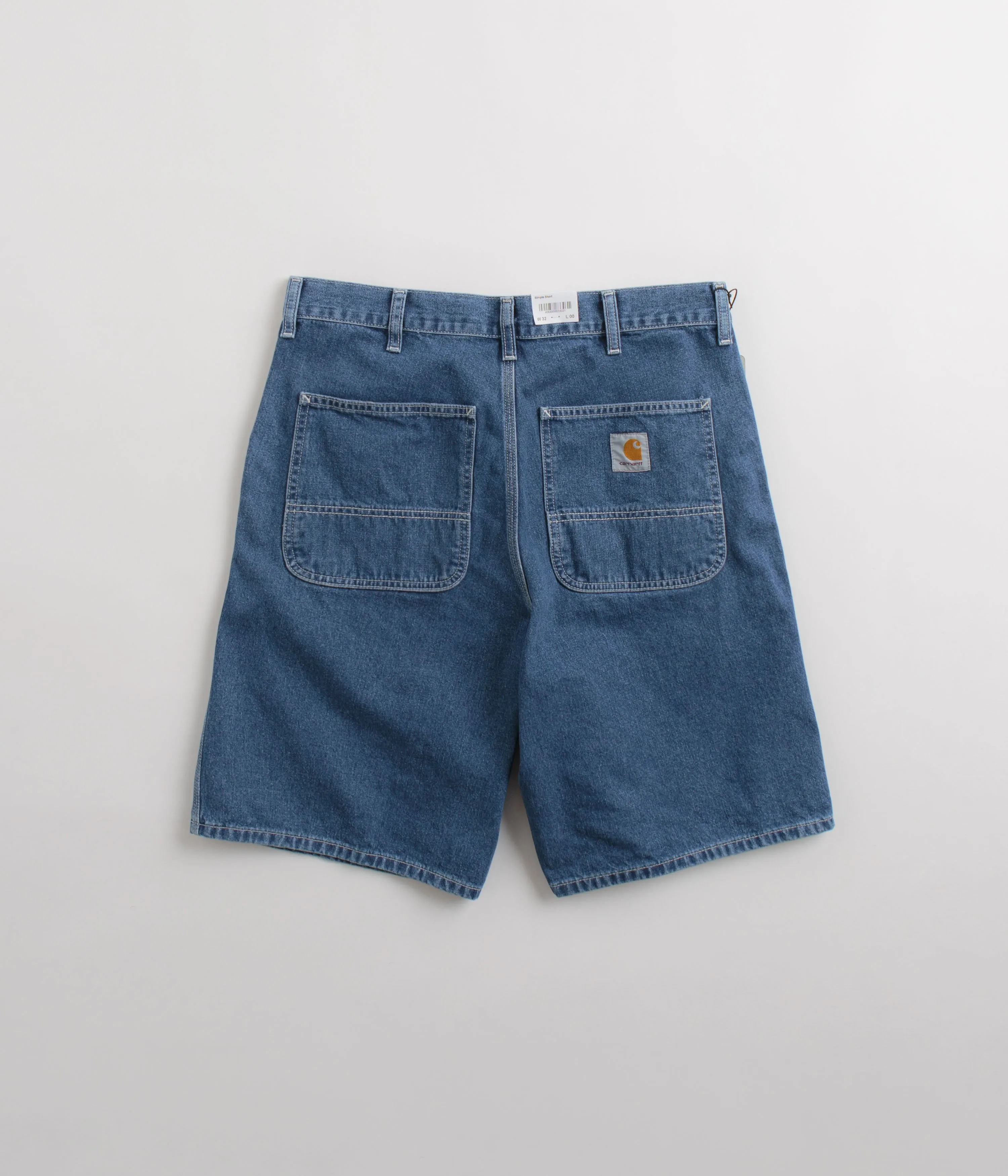 Durable Feel Carhartt Simple Shorts - Blue Stone Washed