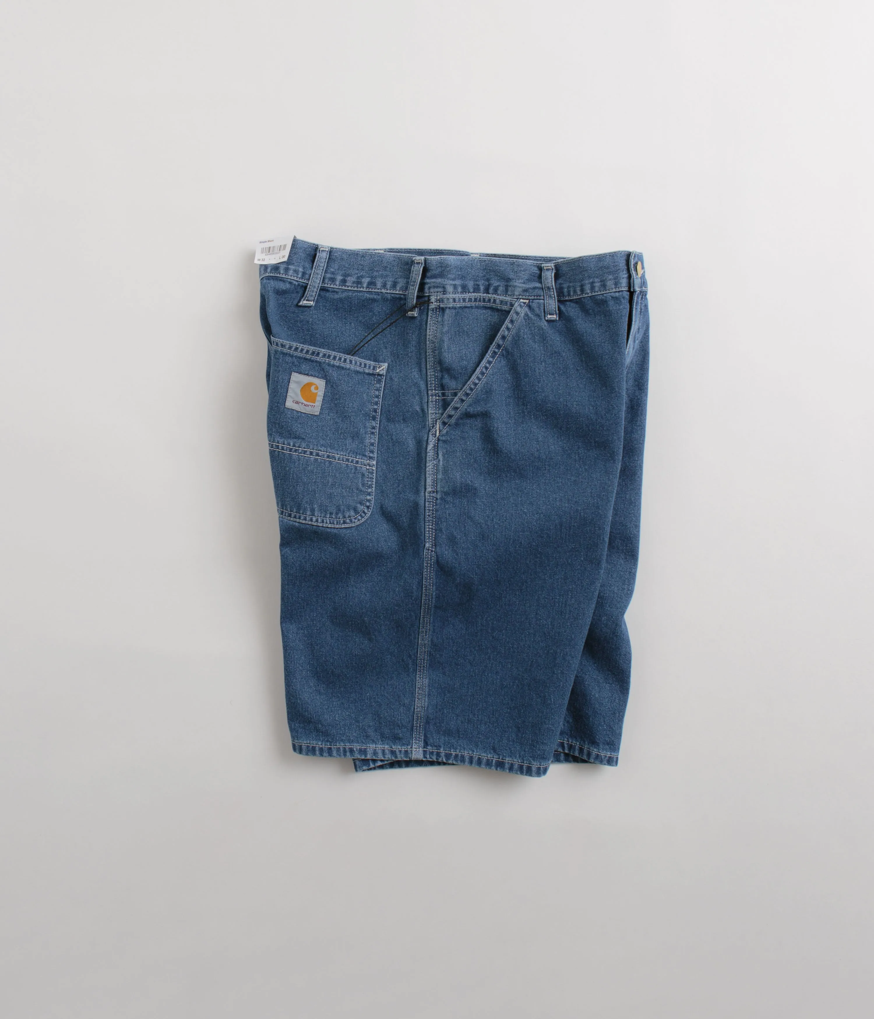 Stretch Fit Heels Carhartt Simple Shorts - Blue Stone Washed