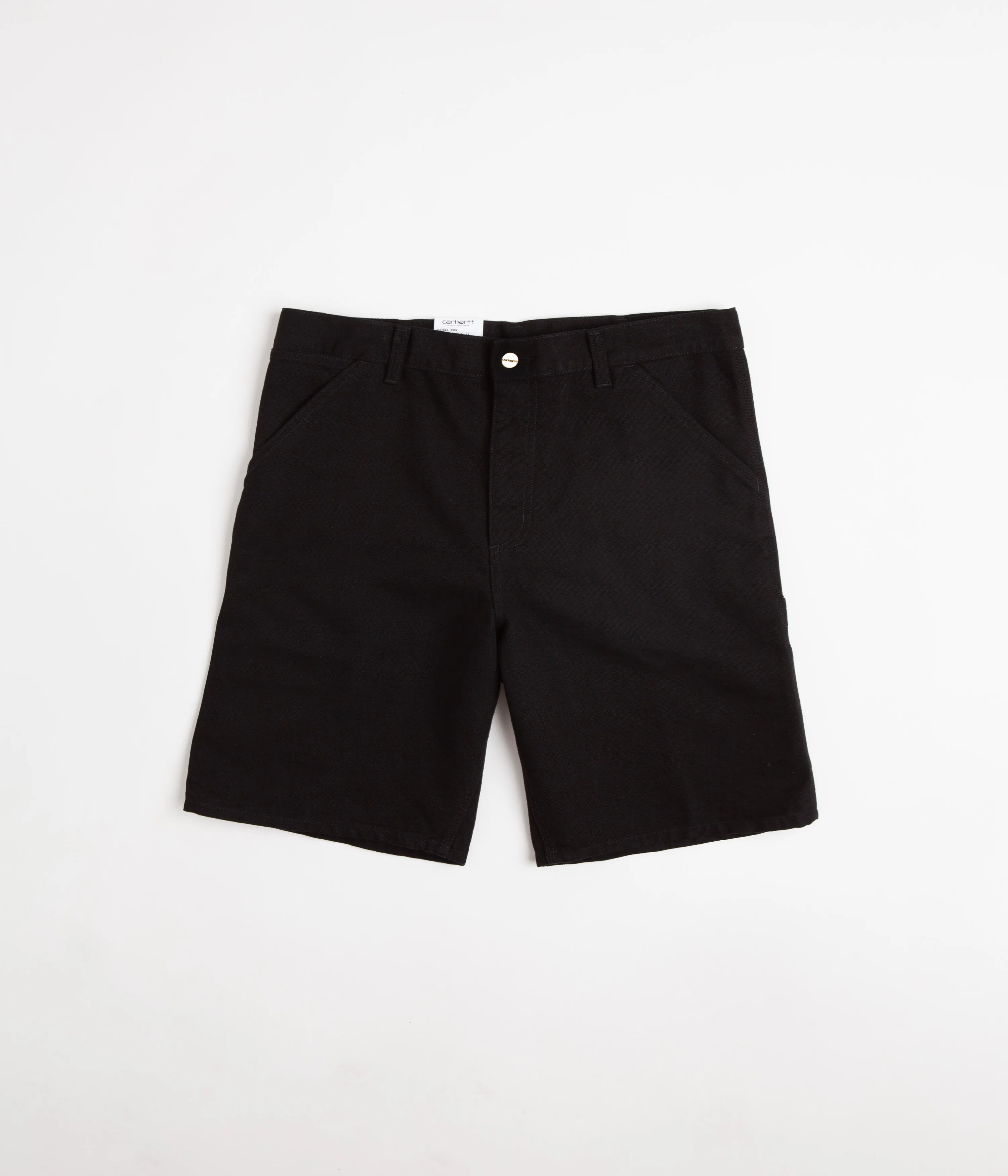 Eco - friendly Holiday Wear Carhartt Single Knee Shorts - Black Rinsed