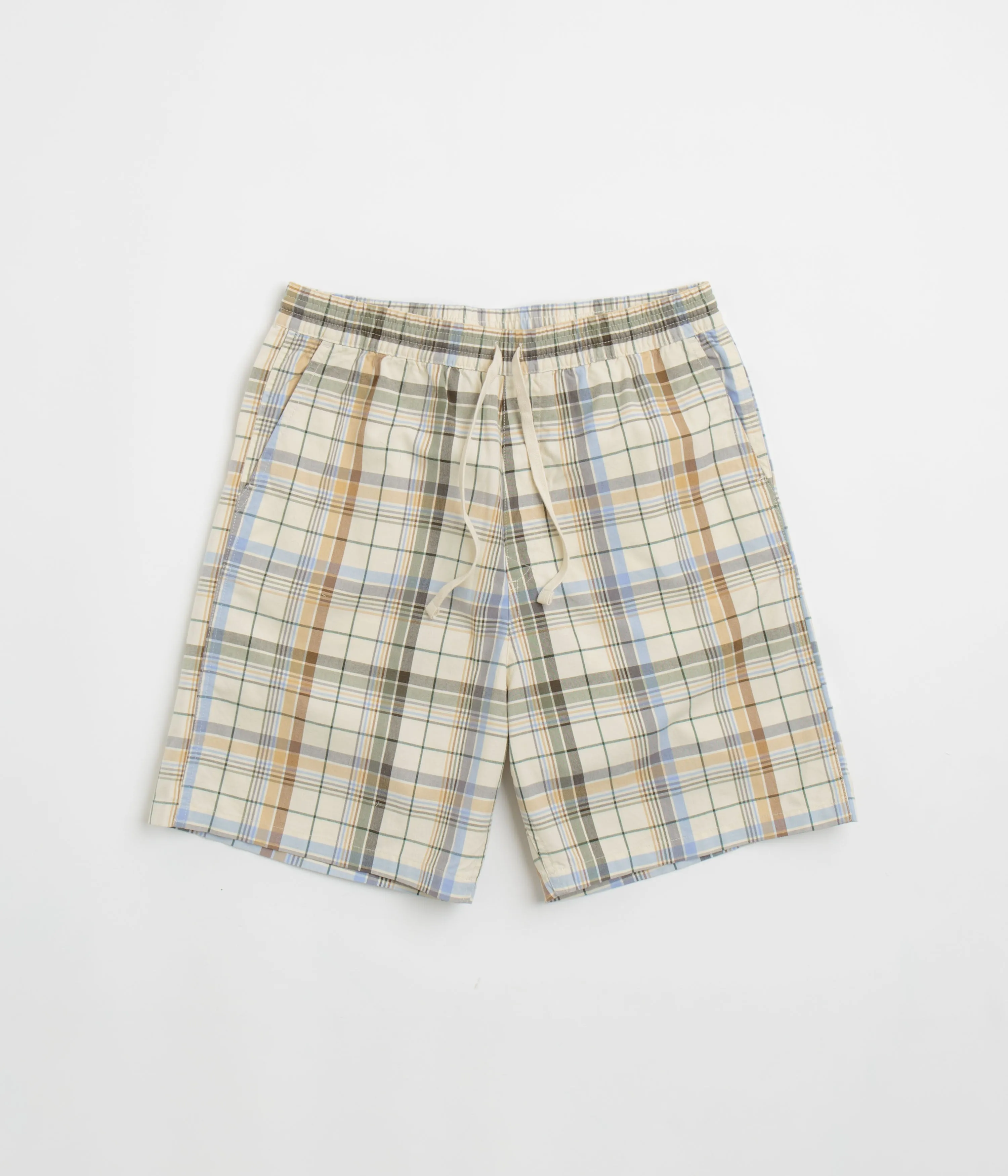 Vented Hem Details Carhartt Vilay Shorts - Vilay Check / Natural