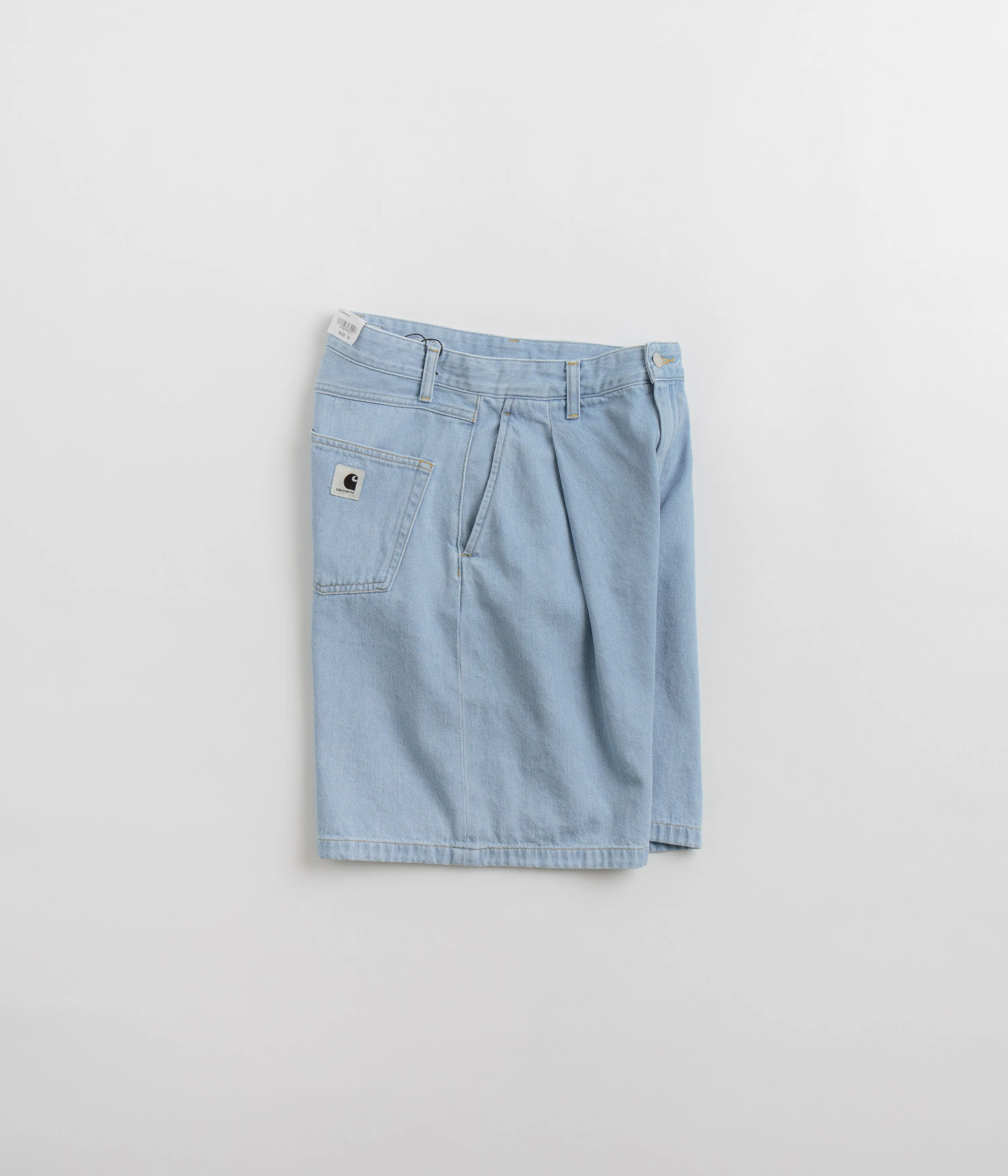 cyclists Trendy Style Carhartt Womens Alta Shorts - Stone Bleached Blue