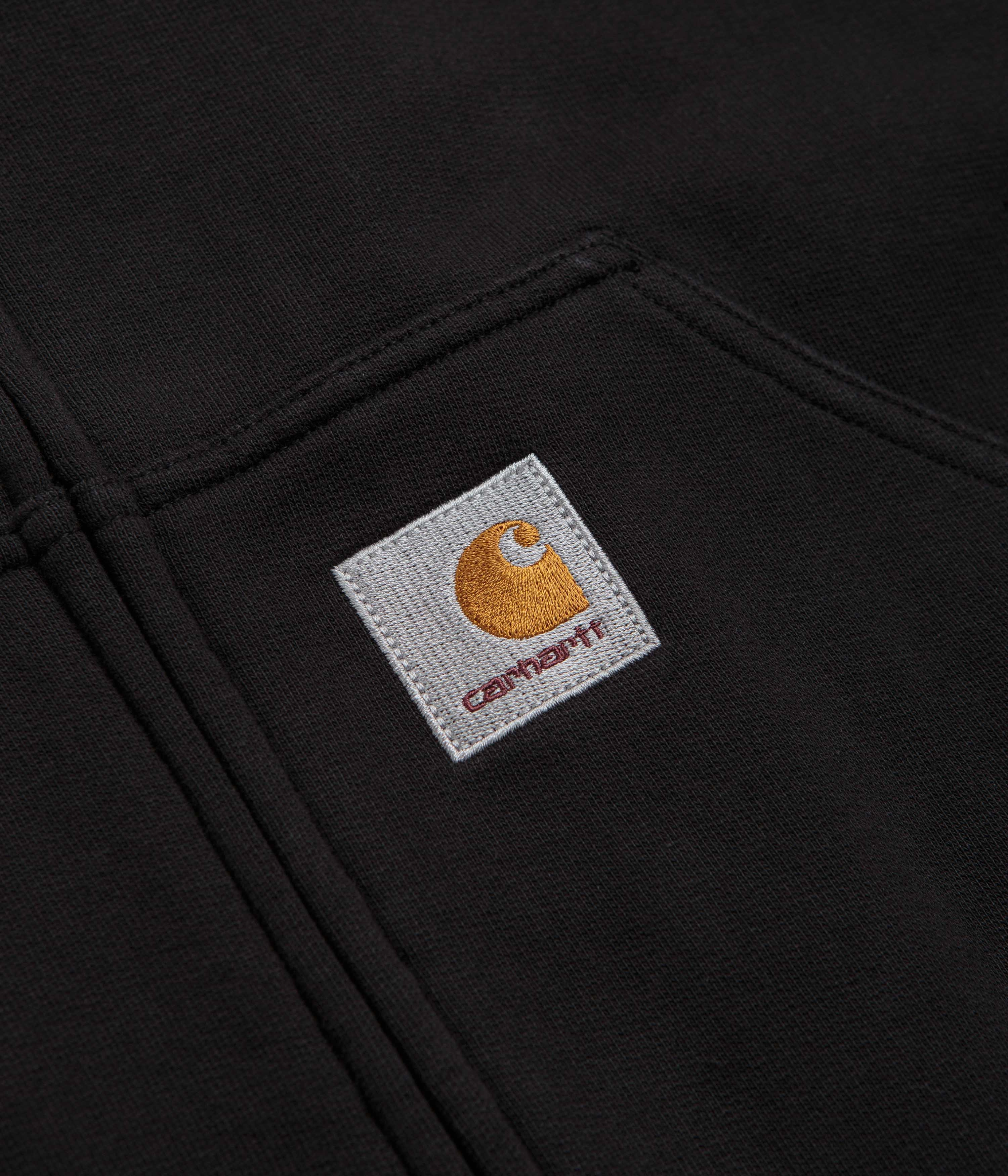 firefighters Quilted Construction Carhartt Active Sweat Jacket - Black