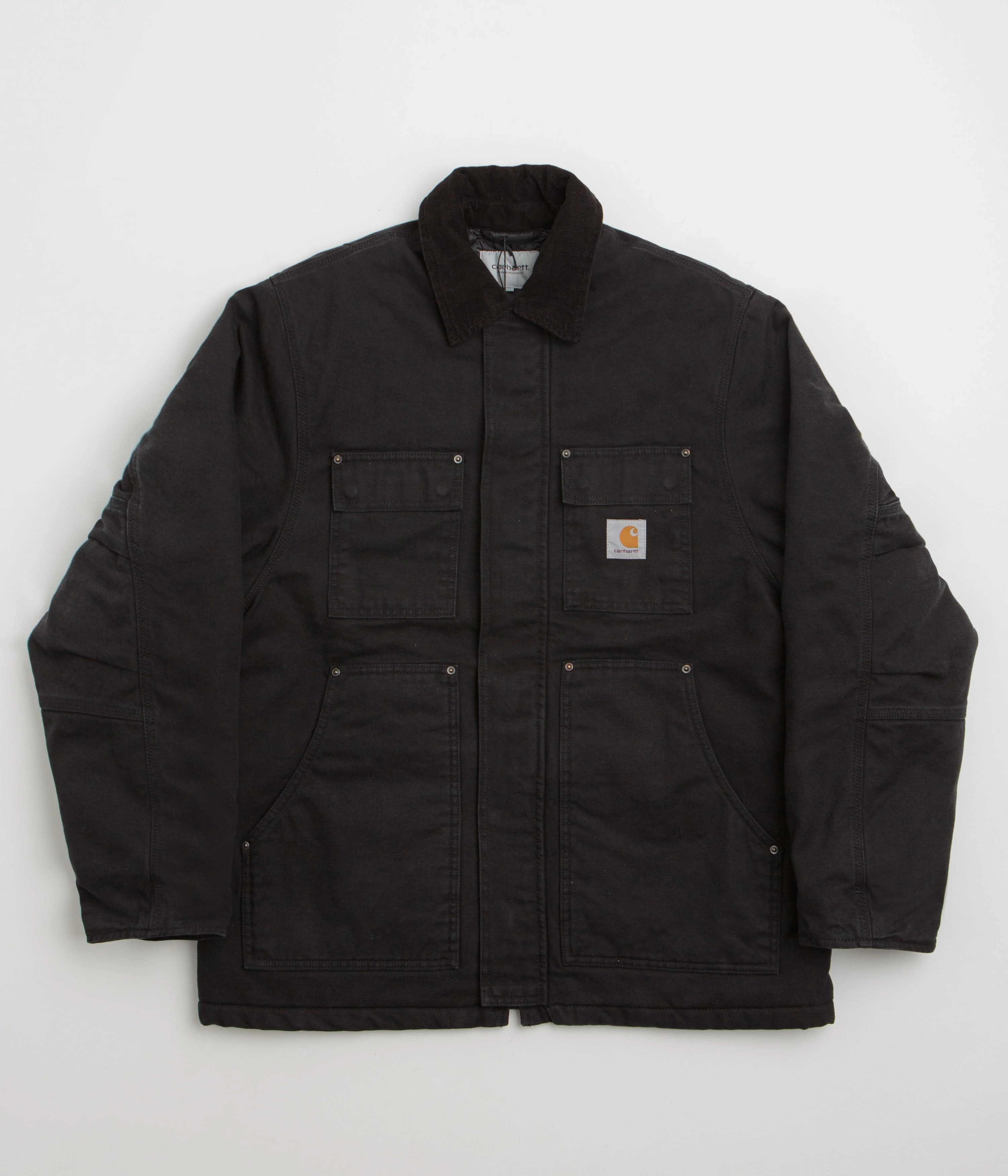 Adjustable Cuffs Carhartt Ambel Coat - Black / Black
