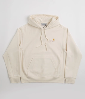 Carhartt American Script Hoodie - Natural Young Professional Fringe details