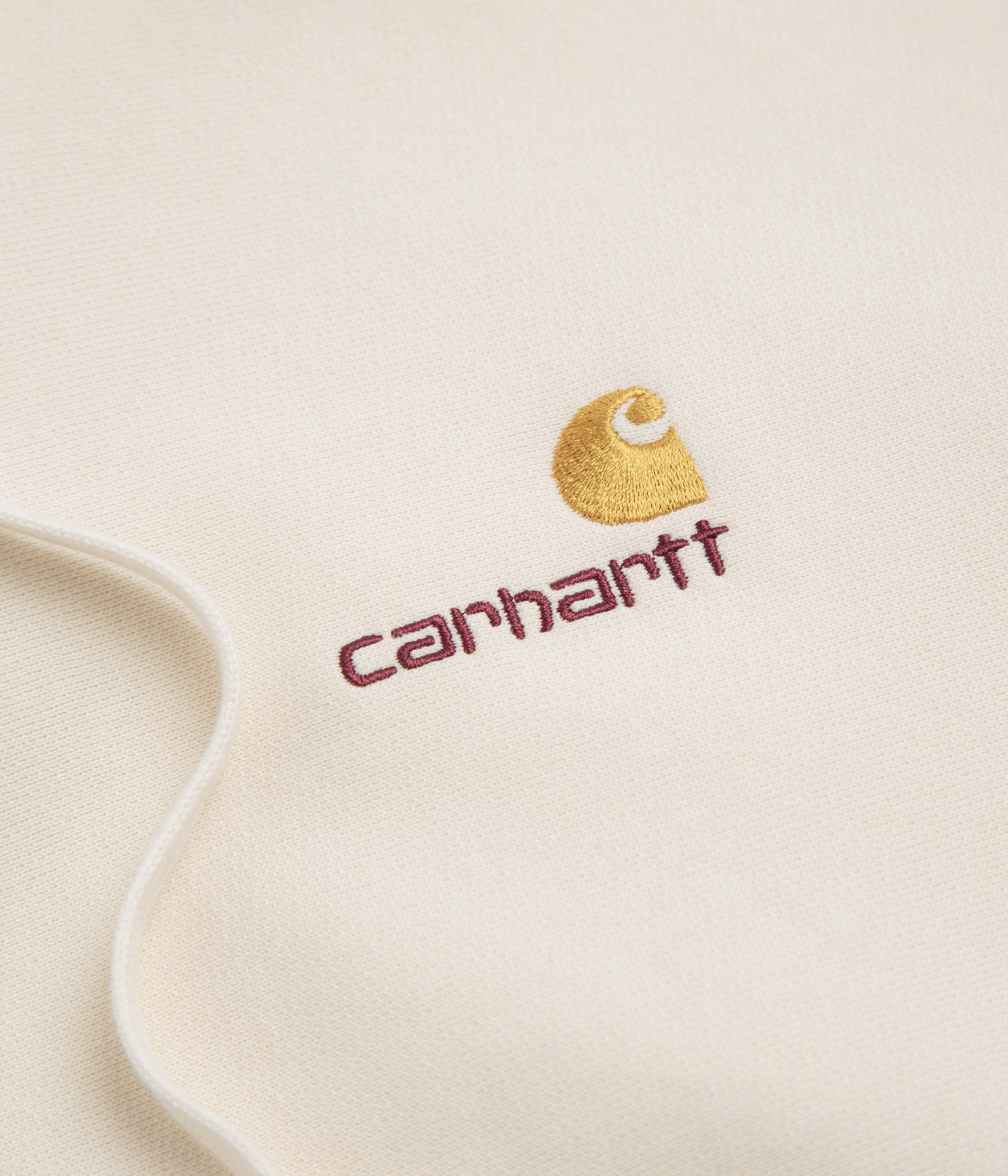 Carhartt American Script Hoodie - Natural Abrasion Resistant Fabric Fashion Statement