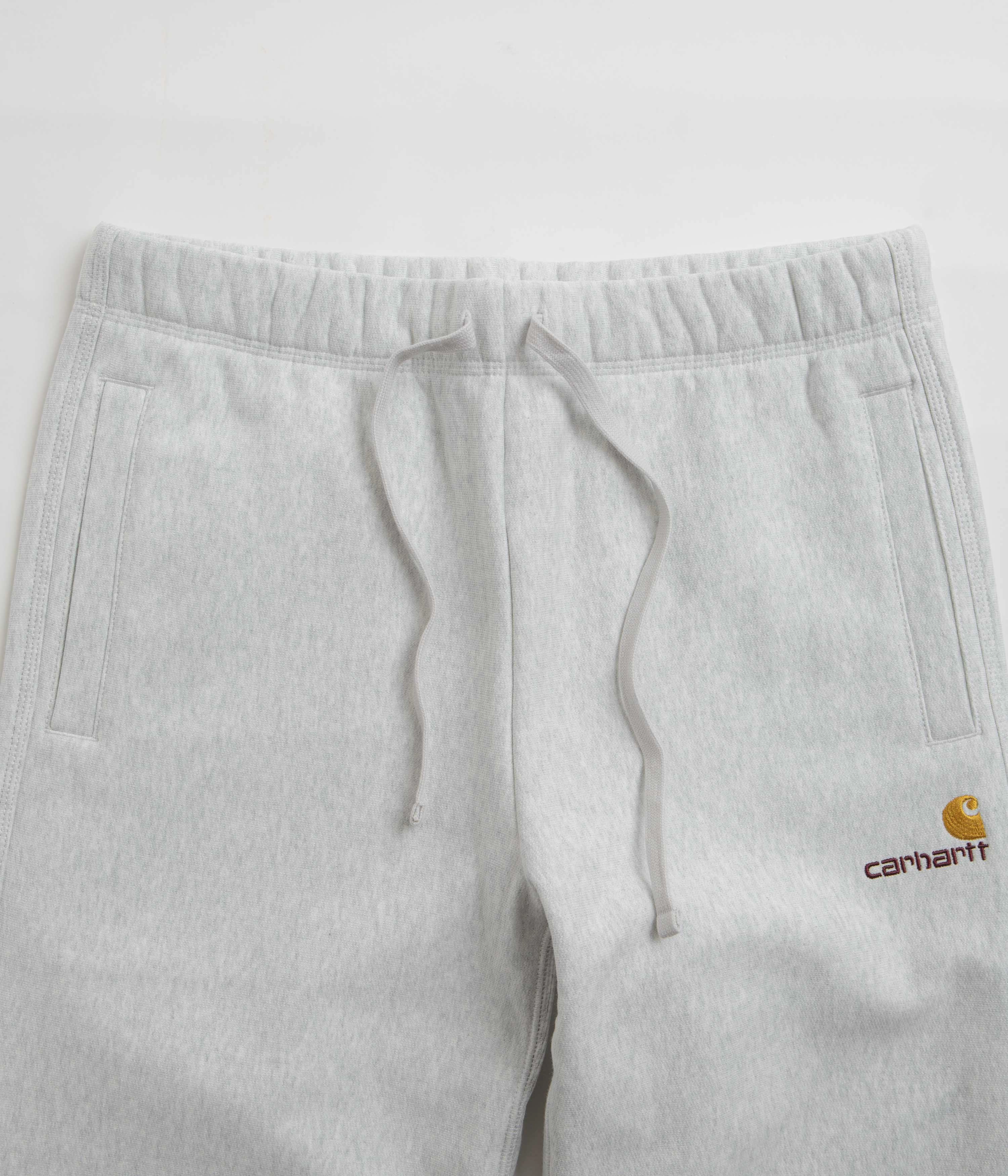 Carhartt American Script Sweatpants - Ash Heather Sporty Look Trendy Design