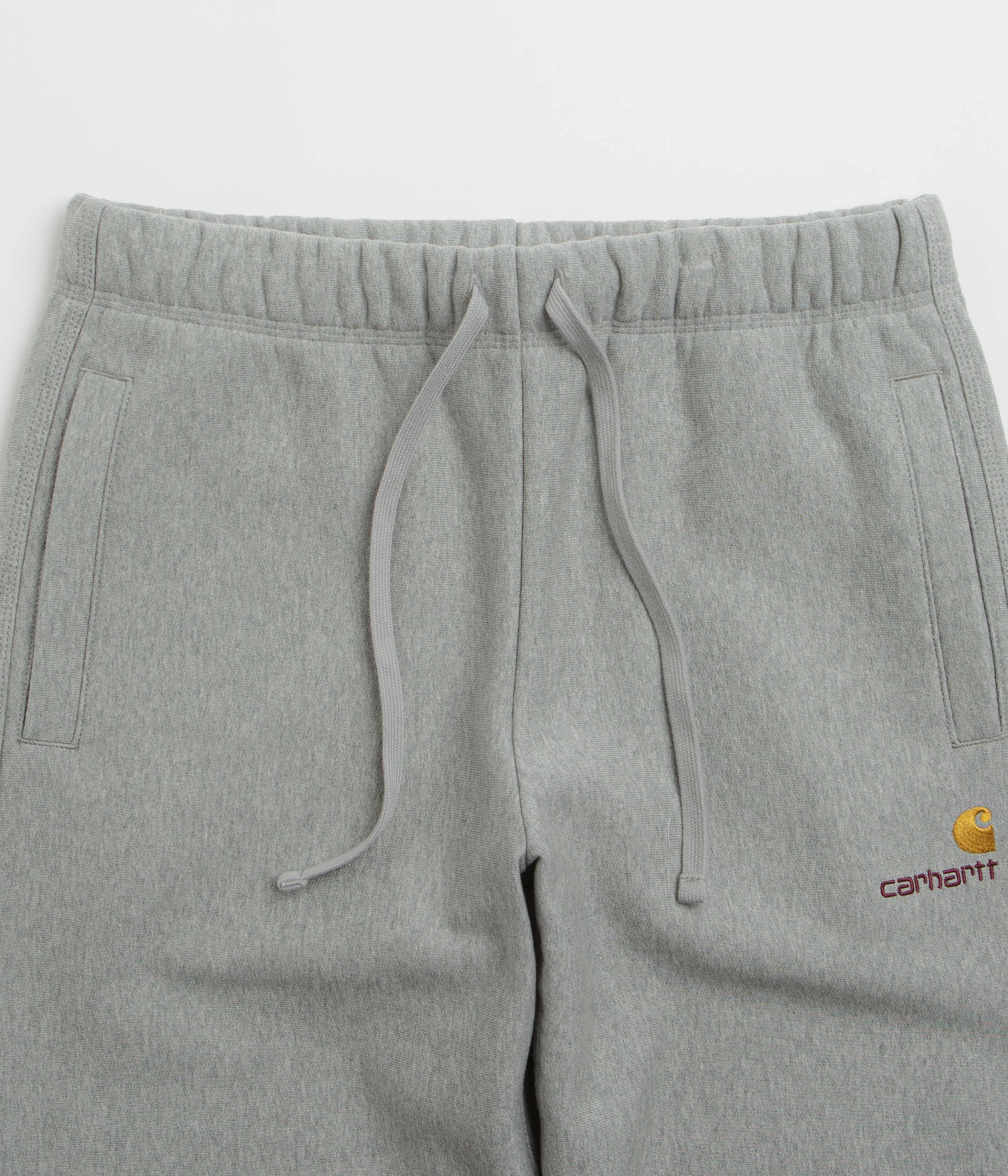 Functional Wear Hidden pockets Carhartt American Script Sweatpants - Grey Heather