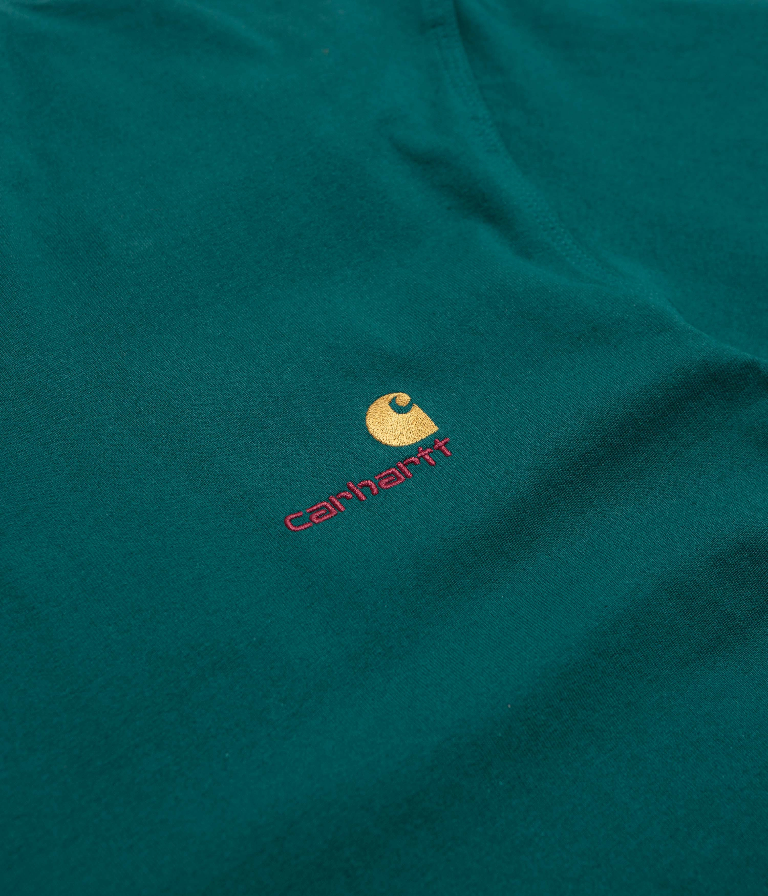 Formal Style Carhartt American Script T-Shirt - Malachite