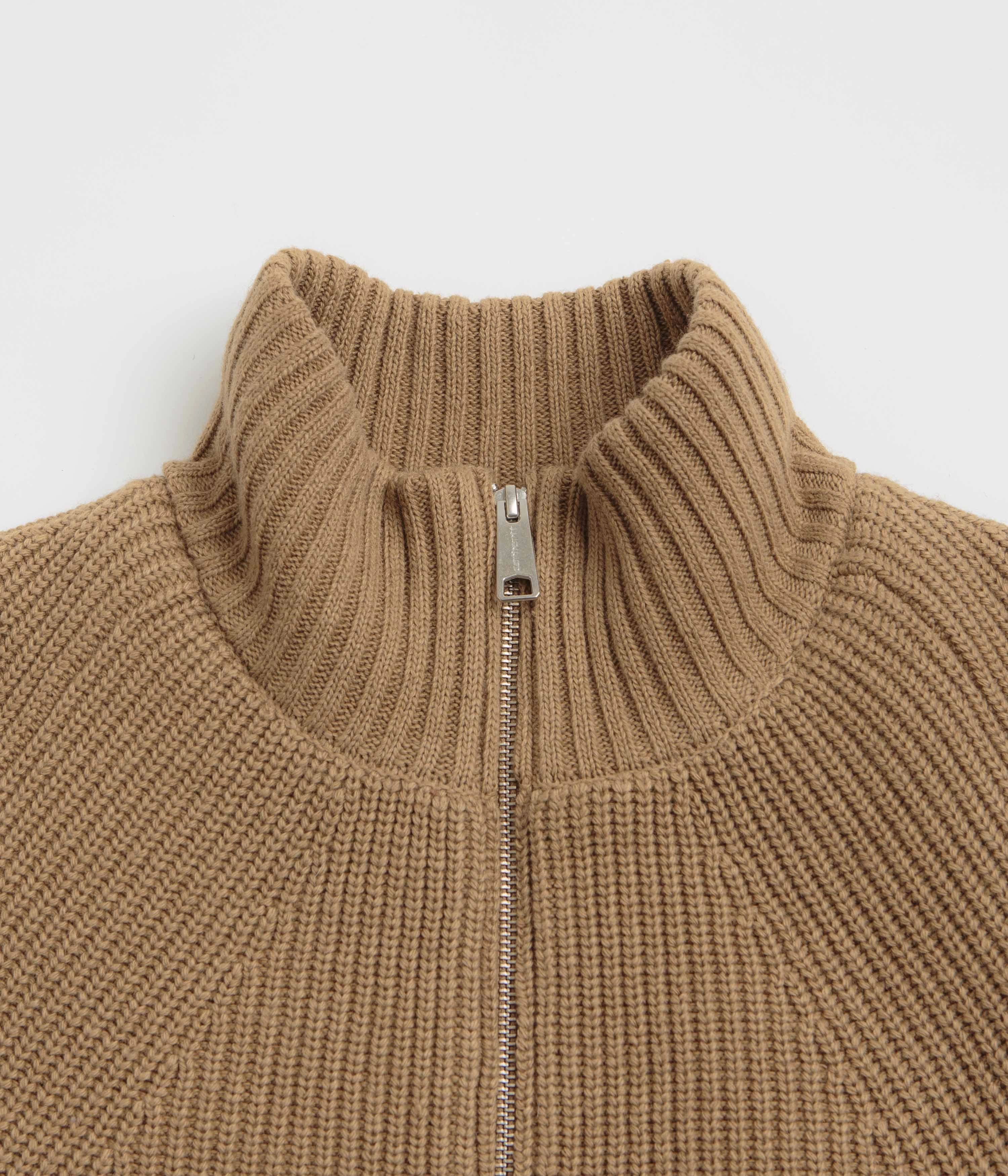 Carhartt Banley Sweater Jacket - Peanut QuiltedPattern Level