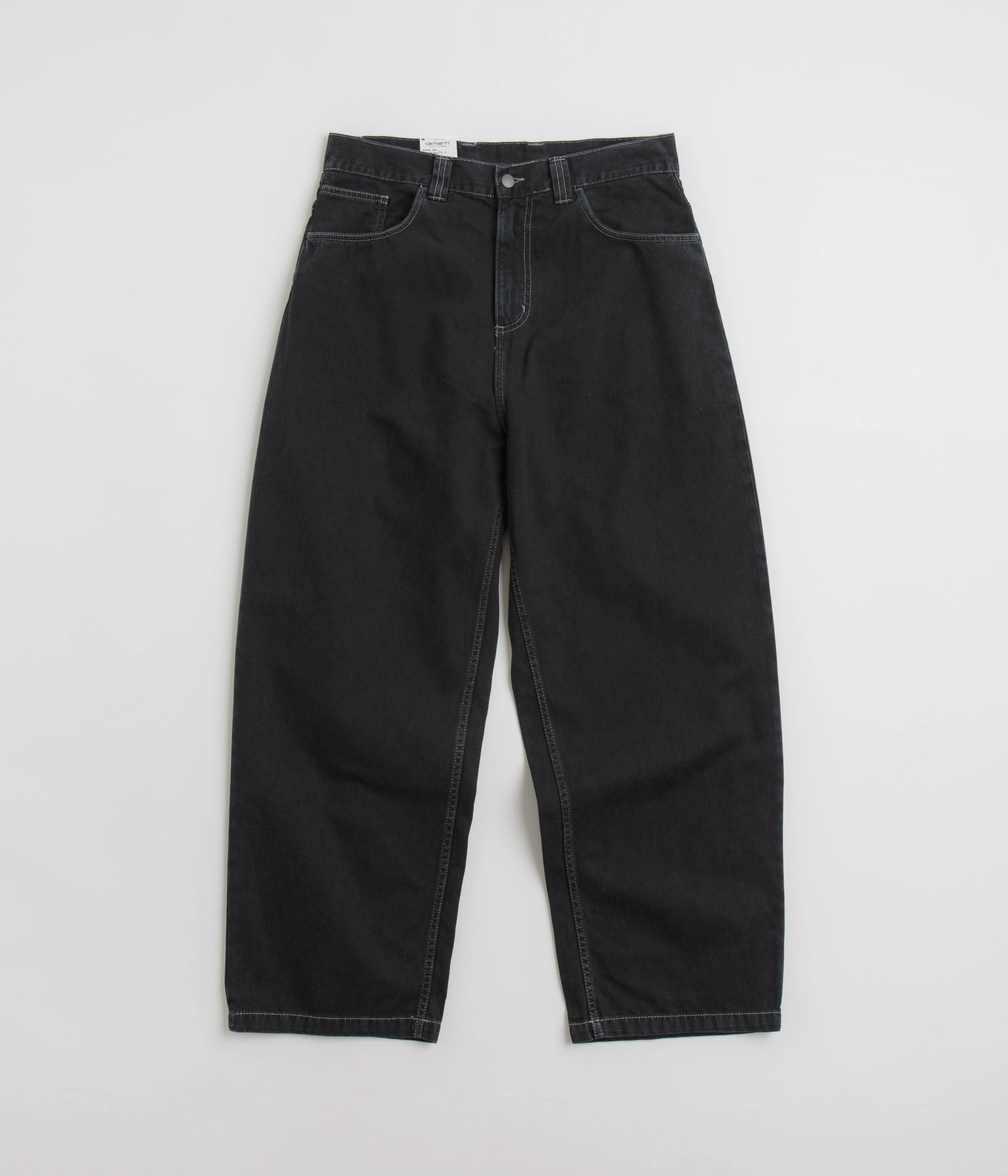 Carhartt Brandon Denim Pants - Black Stone Dyed Minimalist Rainy Day Vintage Lover