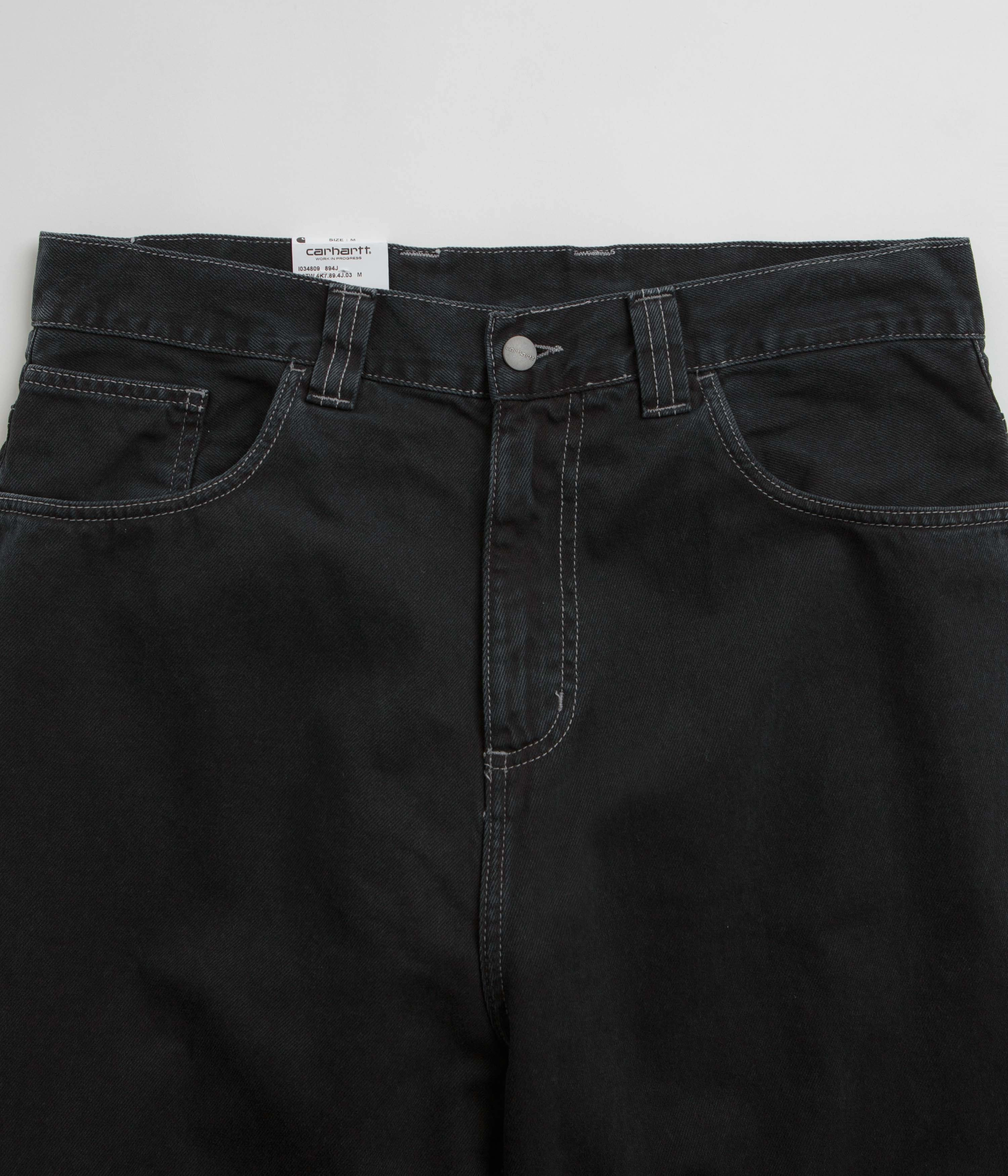 Carhartt Brandon Denim Pants - Black Stone Dyed Quality Wear