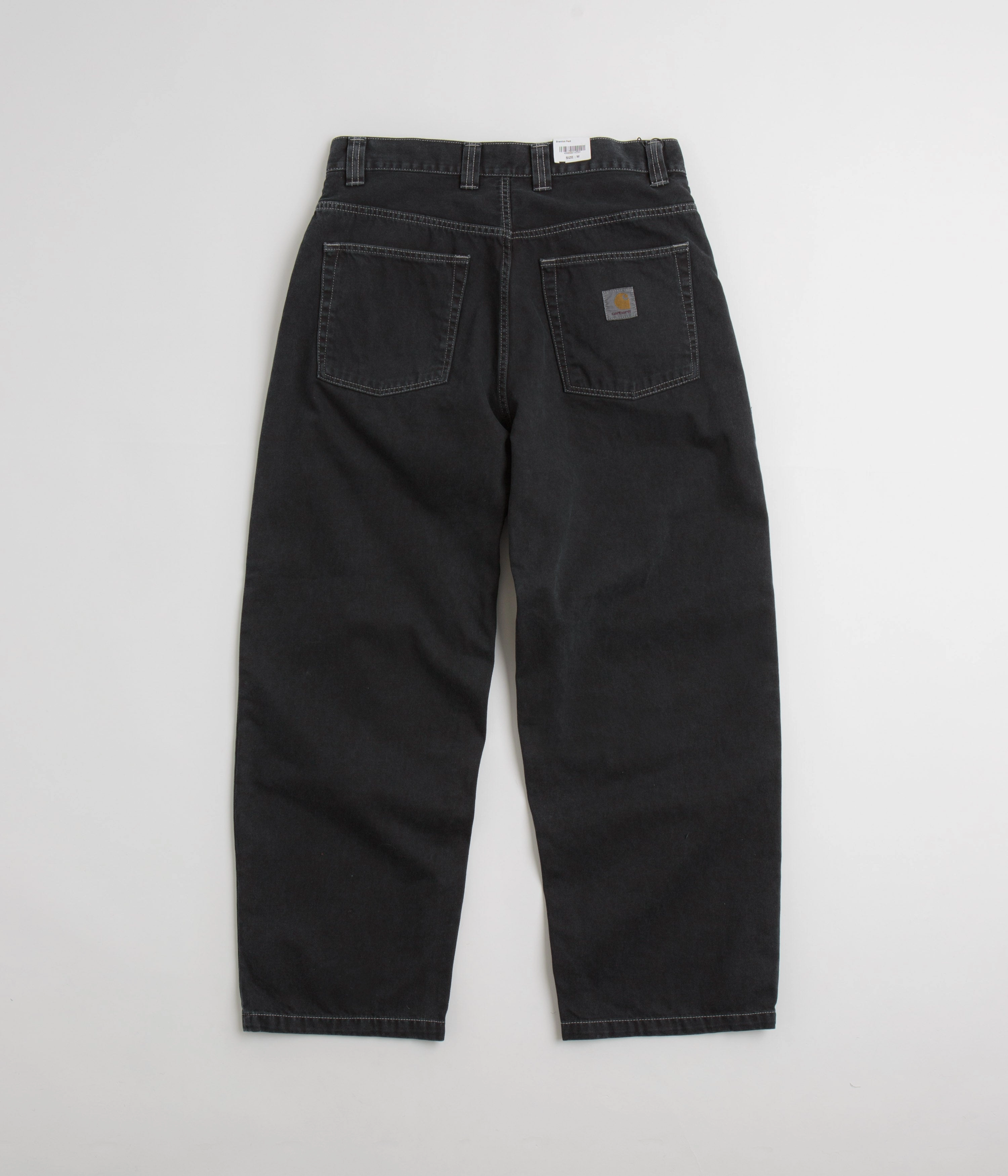 Carhartt Brandon Denim Pants - Black Stone Dyed Classic Five Pocket Design