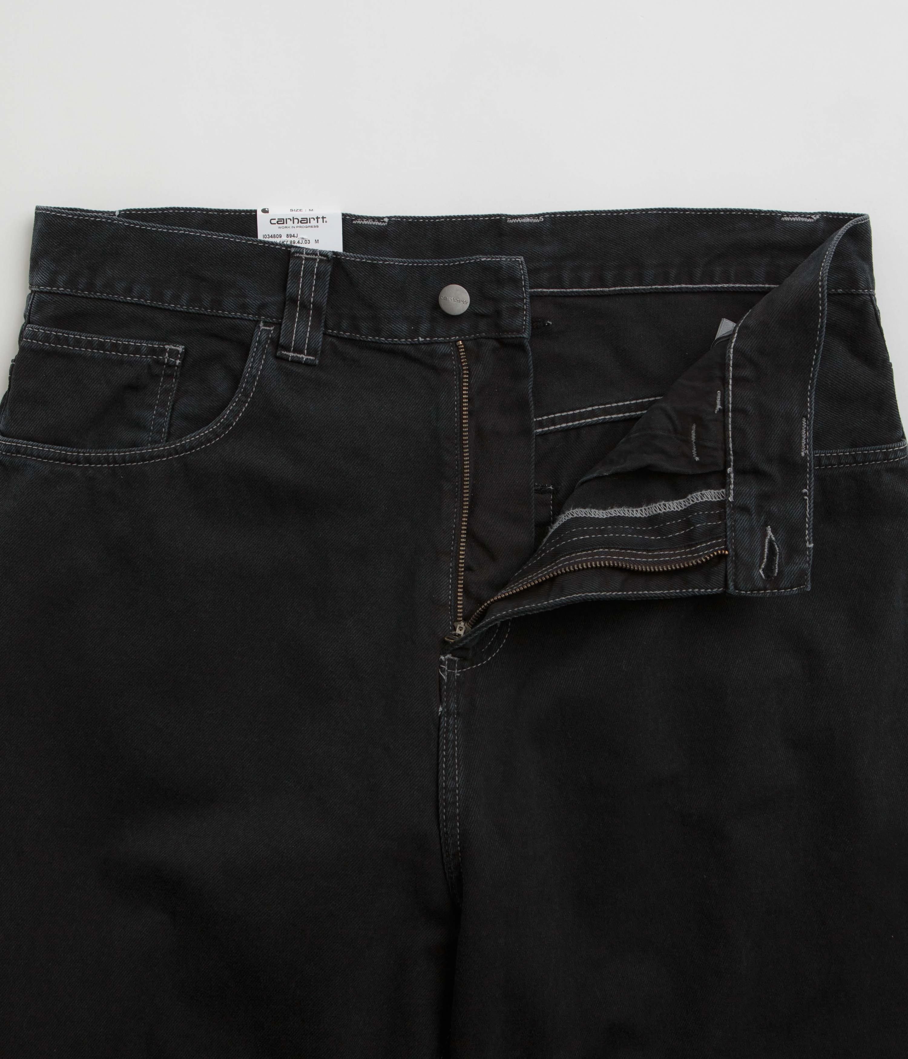Carhartt Brandon Denim Pants - Black Stone Dyed Stylish Vibes