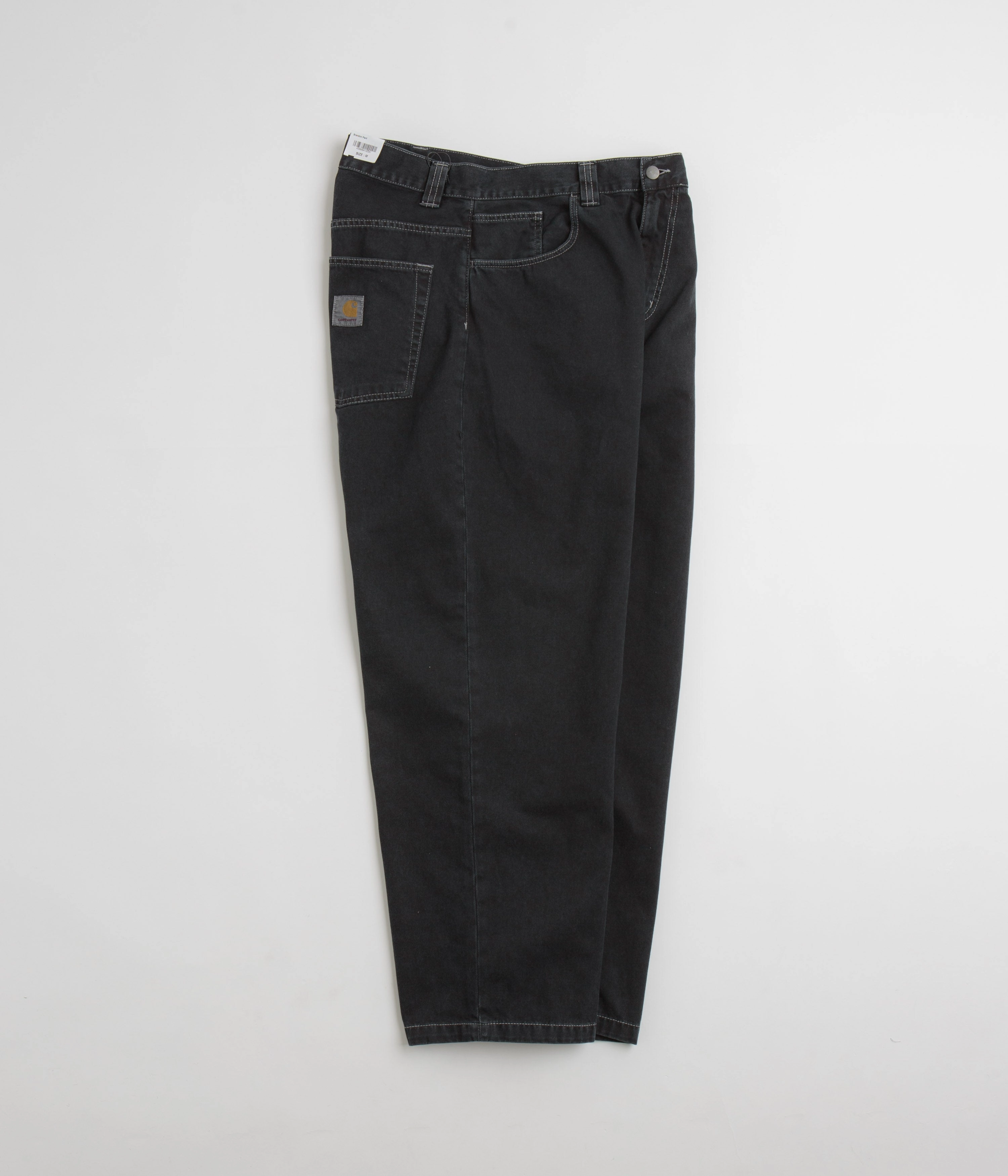 Carhartt Brandon Denim Pants - Black Stone Dyed Street Style