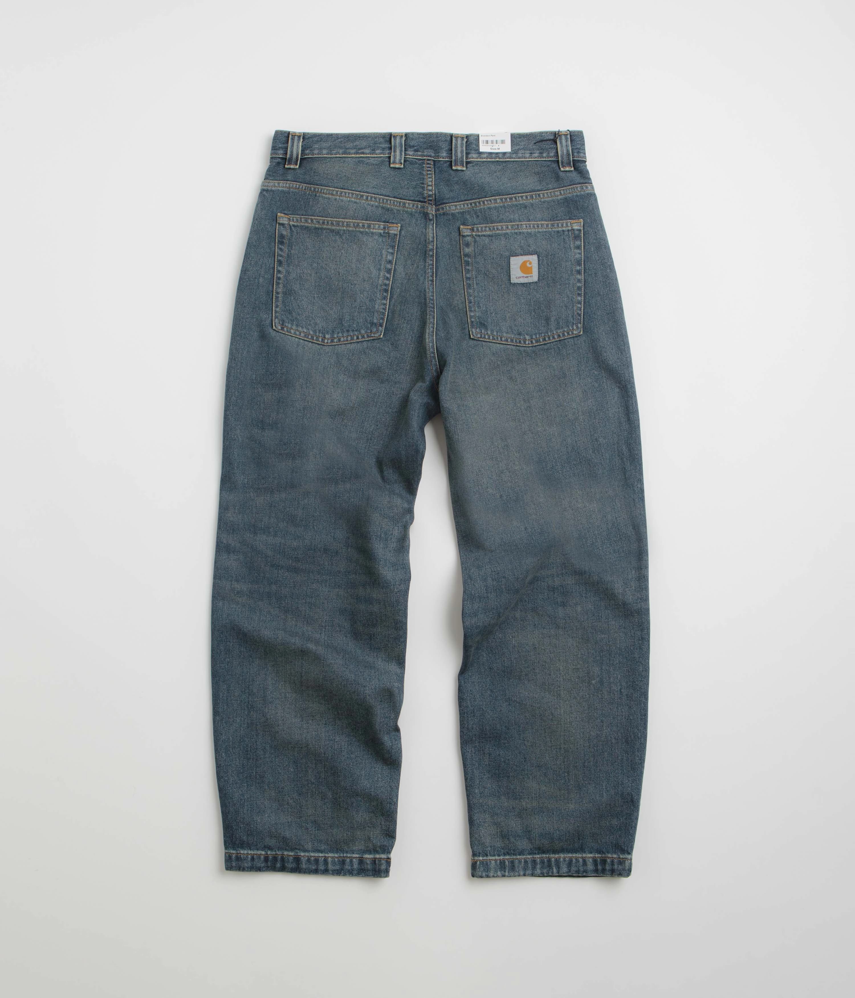 Distressed finish All-day Comfort Carhartt Brandon Pants - Blue Worn Used Wash