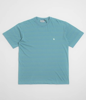 Easy Fit Carhartt Brodine T-Shirt - Brodine Stripe / Saguaro